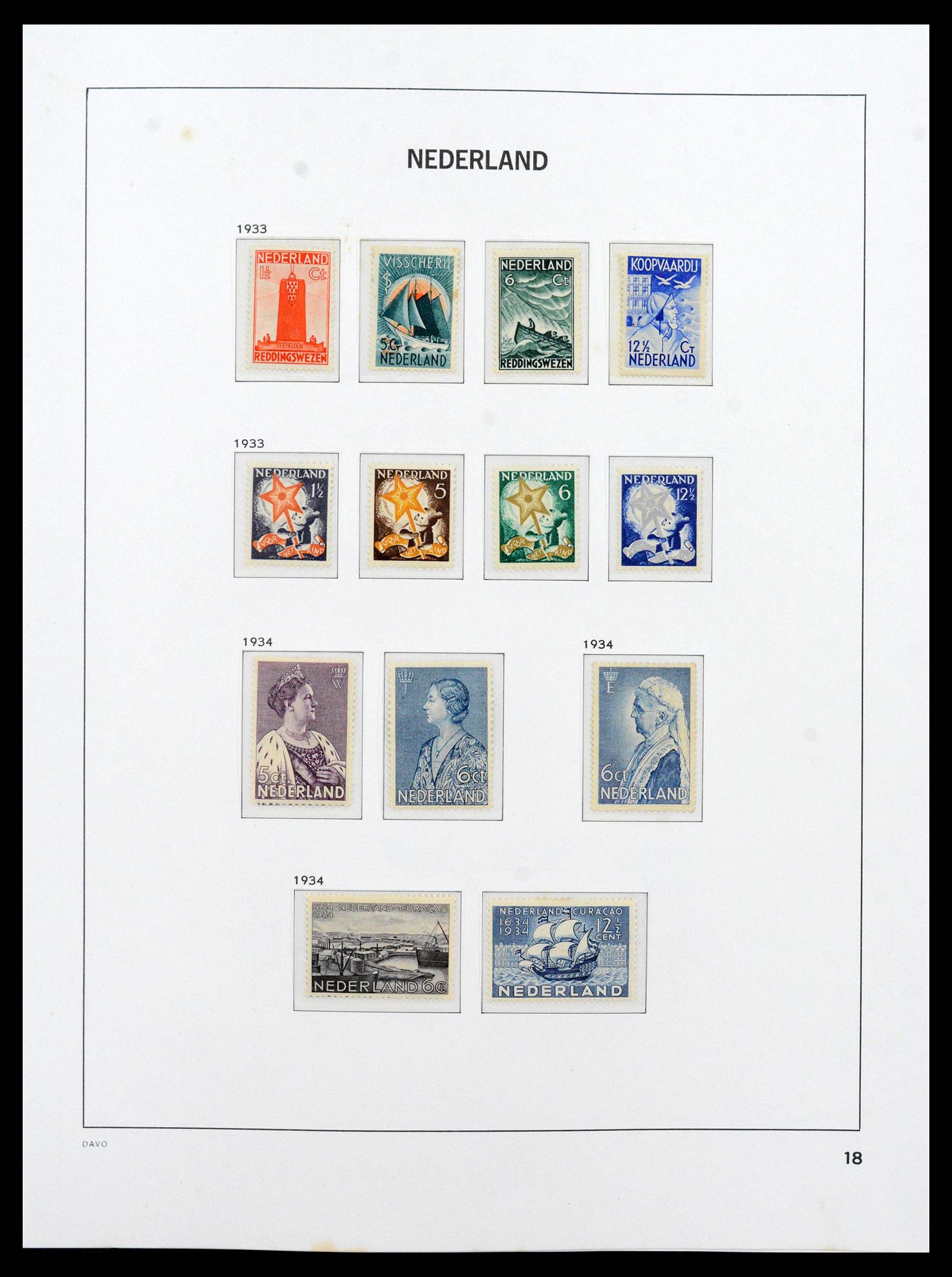 39035 0018 - Postzegelverzameling 39035 Nederland 1852-1968.