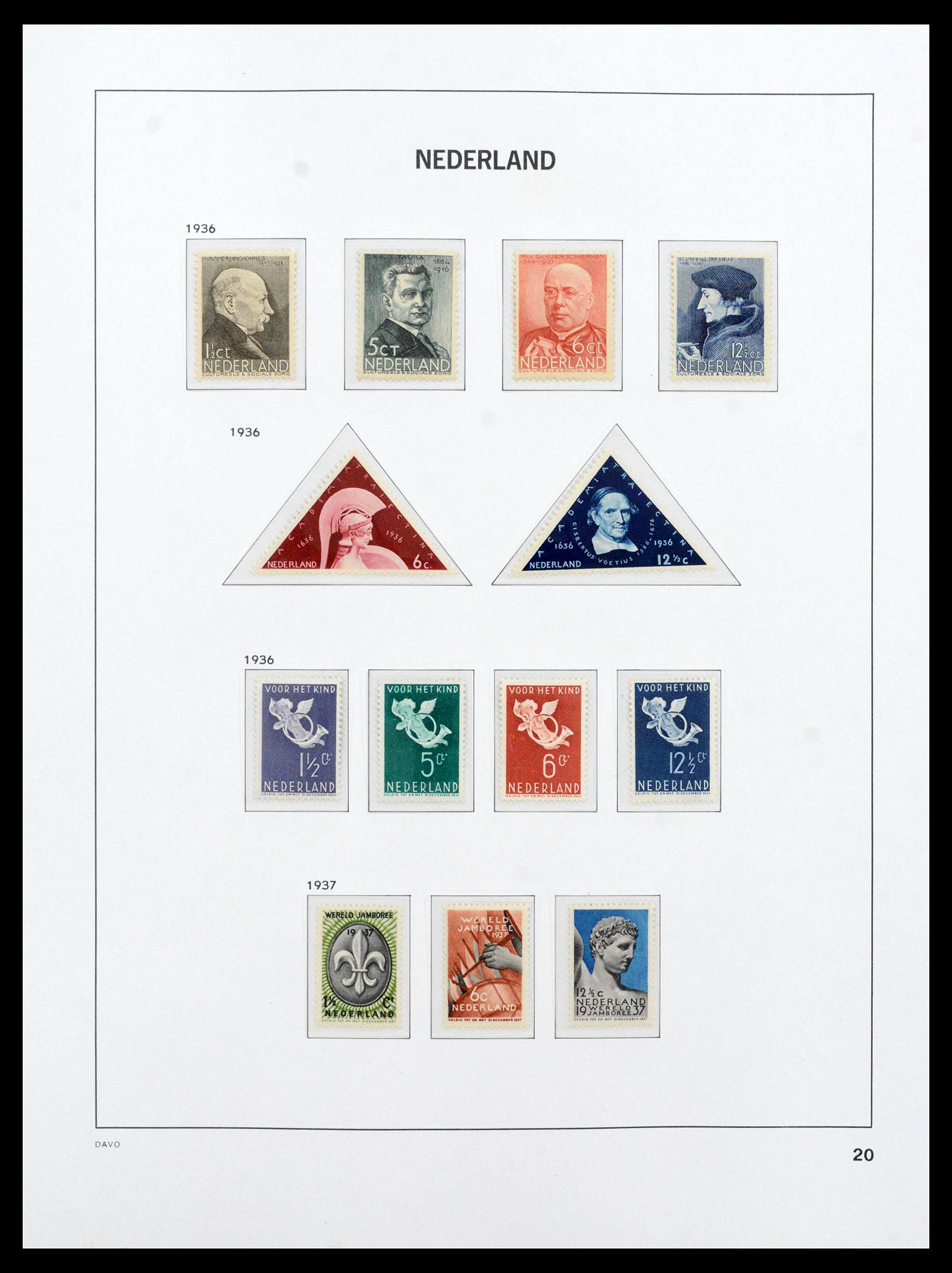 39035 0020 - Postzegelverzameling 39035 Nederland 1852-1968.