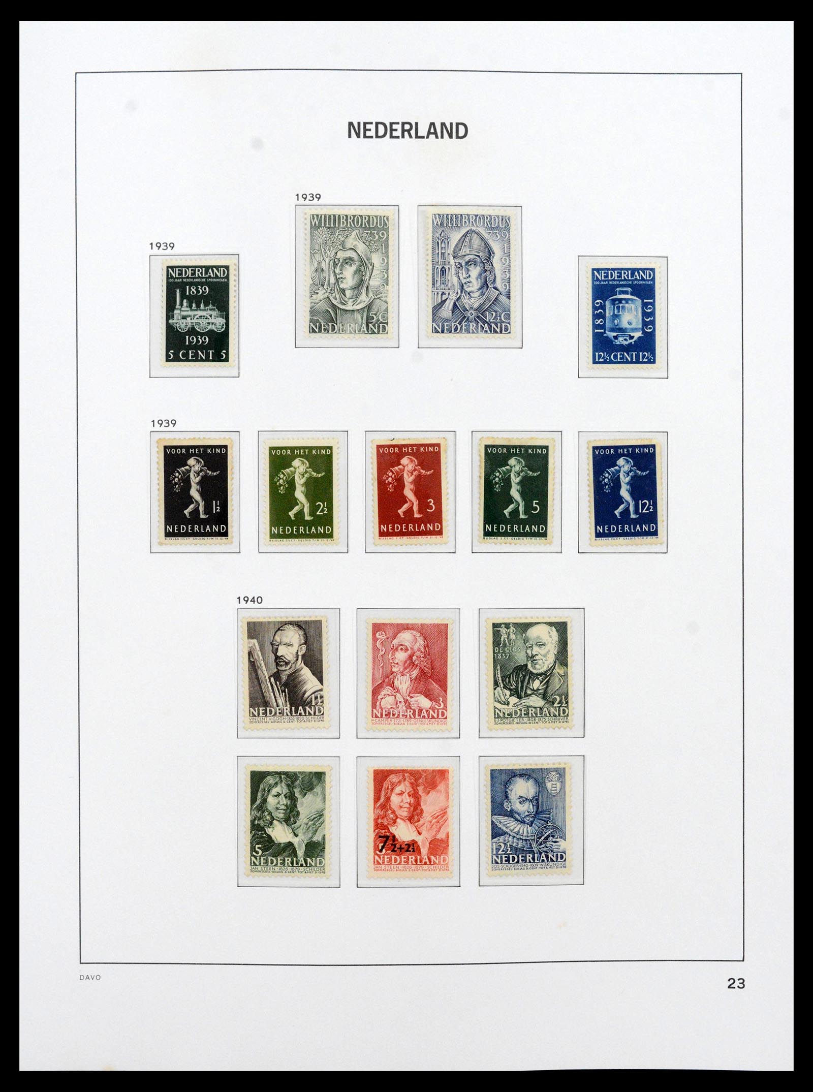 39035 0023 - Postzegelverzameling 39035 Nederland 1852-1968.