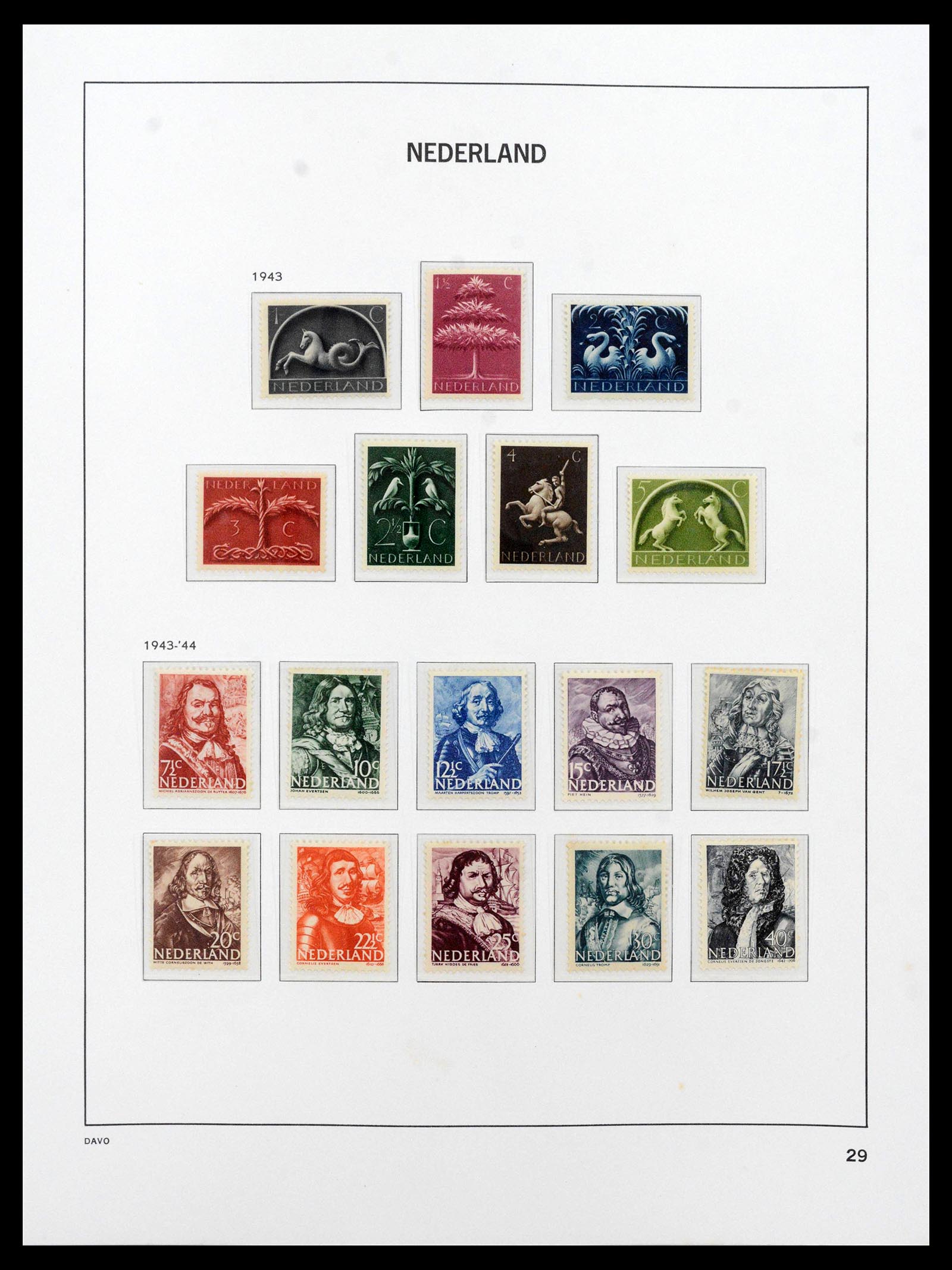 39035 0028 - Postzegelverzameling 39035 Nederland 1852-1968.