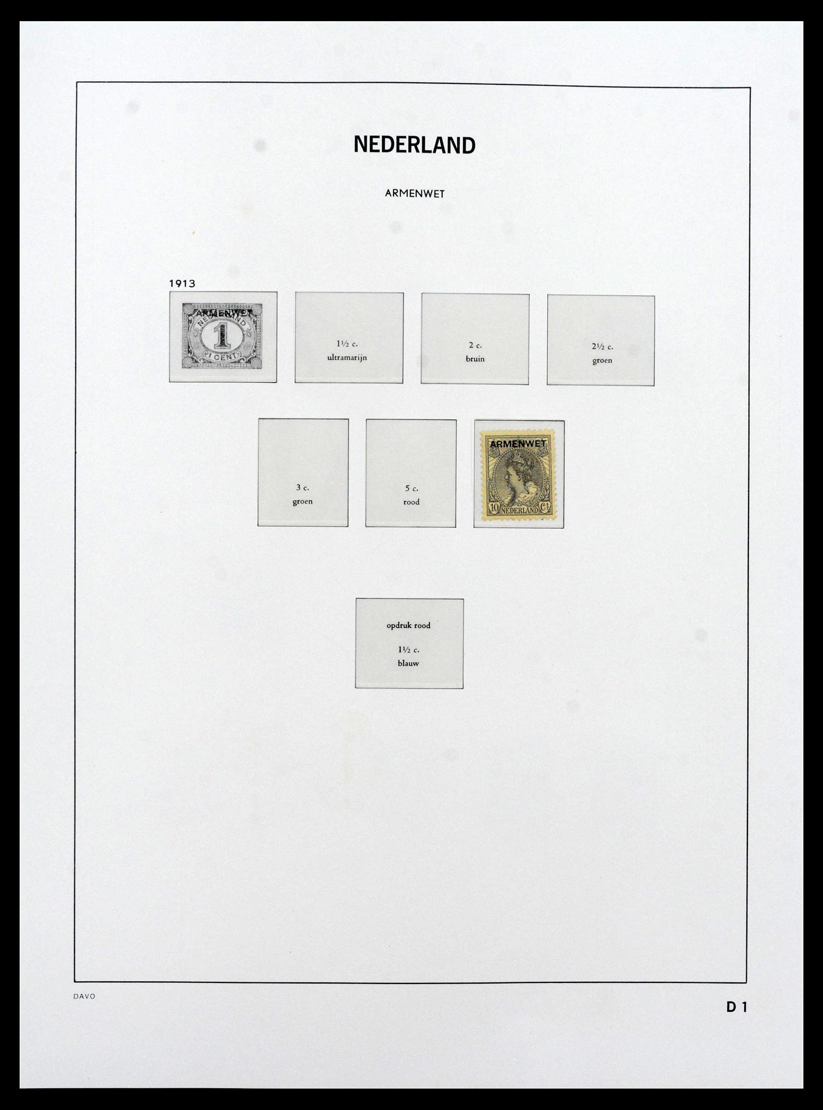 39035 0046 - Postzegelverzameling 39035 Nederland 1852-1968.