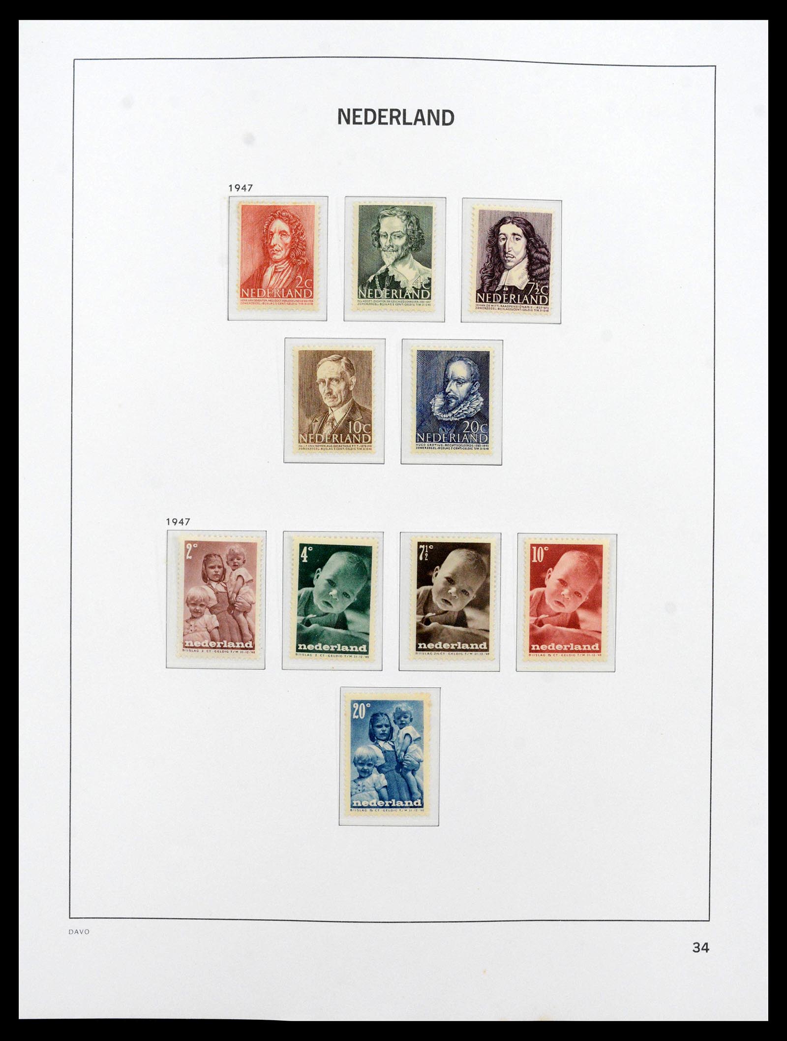 39035 0053 - Postzegelverzameling 39035 Nederland 1852-1968.