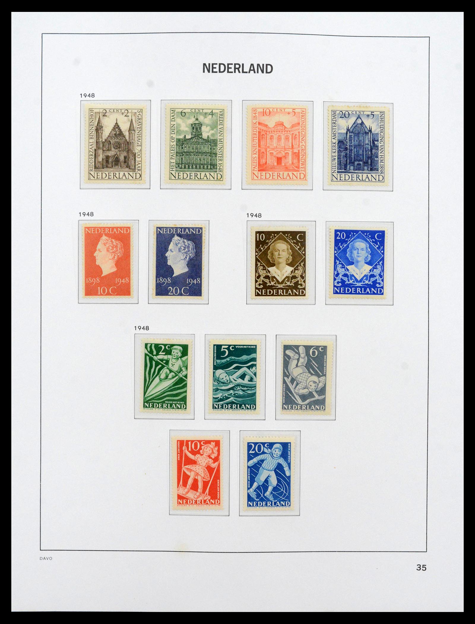 39035 0054 - Postzegelverzameling 39035 Nederland 1852-1968.