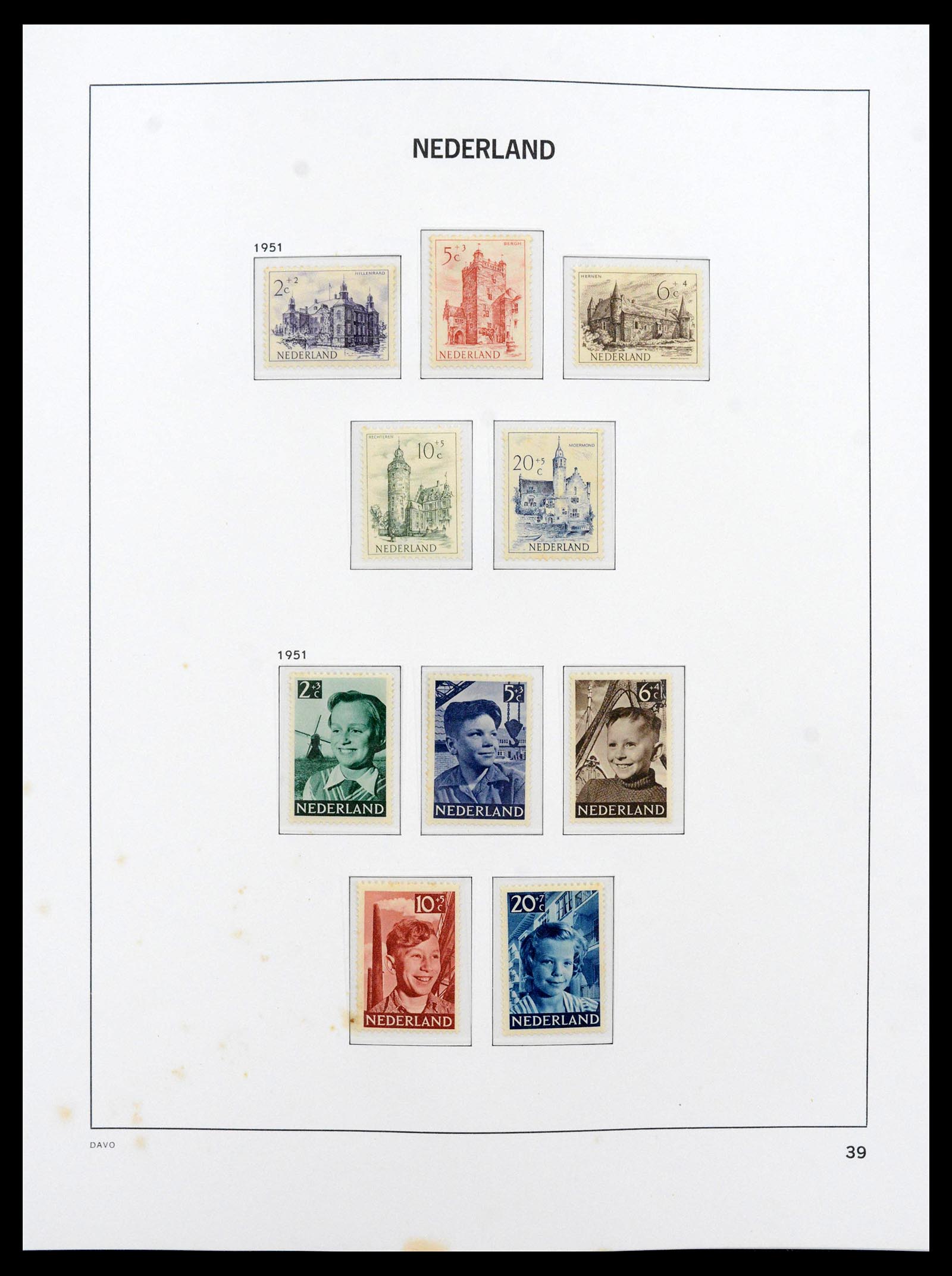 39035 0058 - Postzegelverzameling 39035 Nederland 1852-1968.