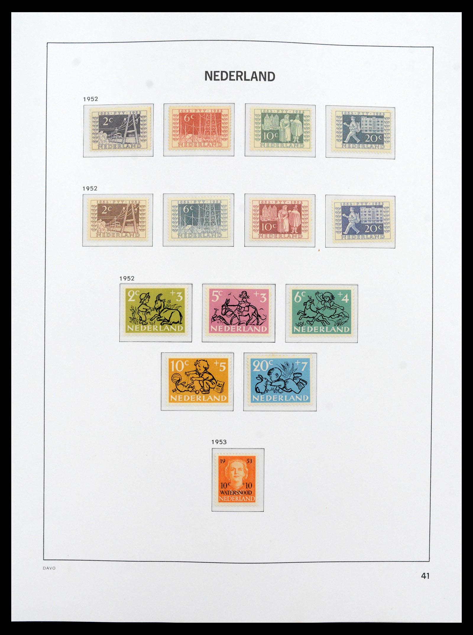 39035 0060 - Postzegelverzameling 39035 Nederland 1852-1968.