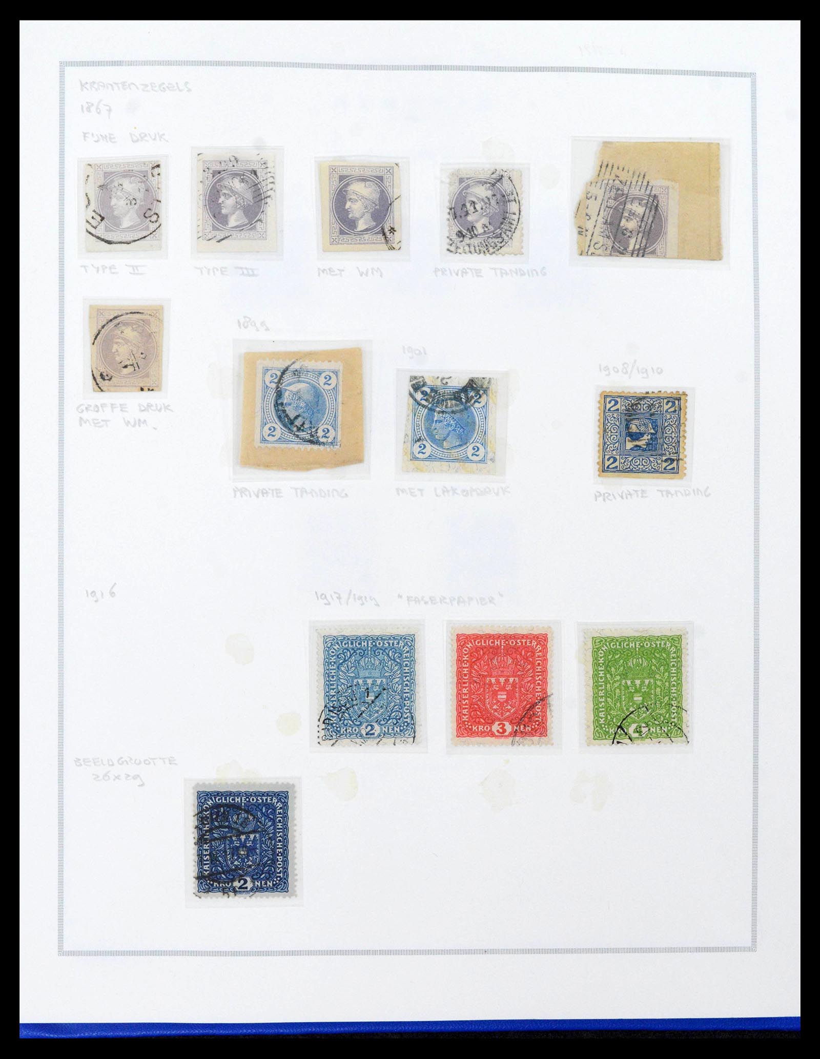 39038 0013 - Postzegelverzameling 39038 Oostenrijk 1850-1950.