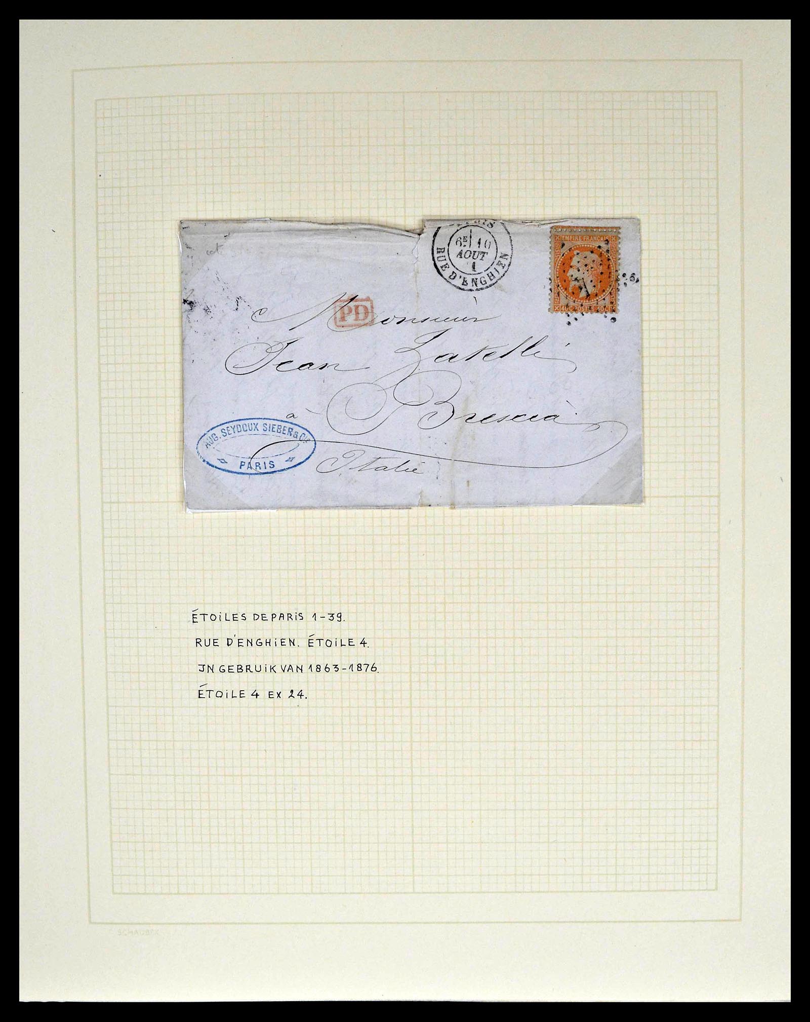 39039 0012 - Stamp collection 39039 France covers 1848-1902.