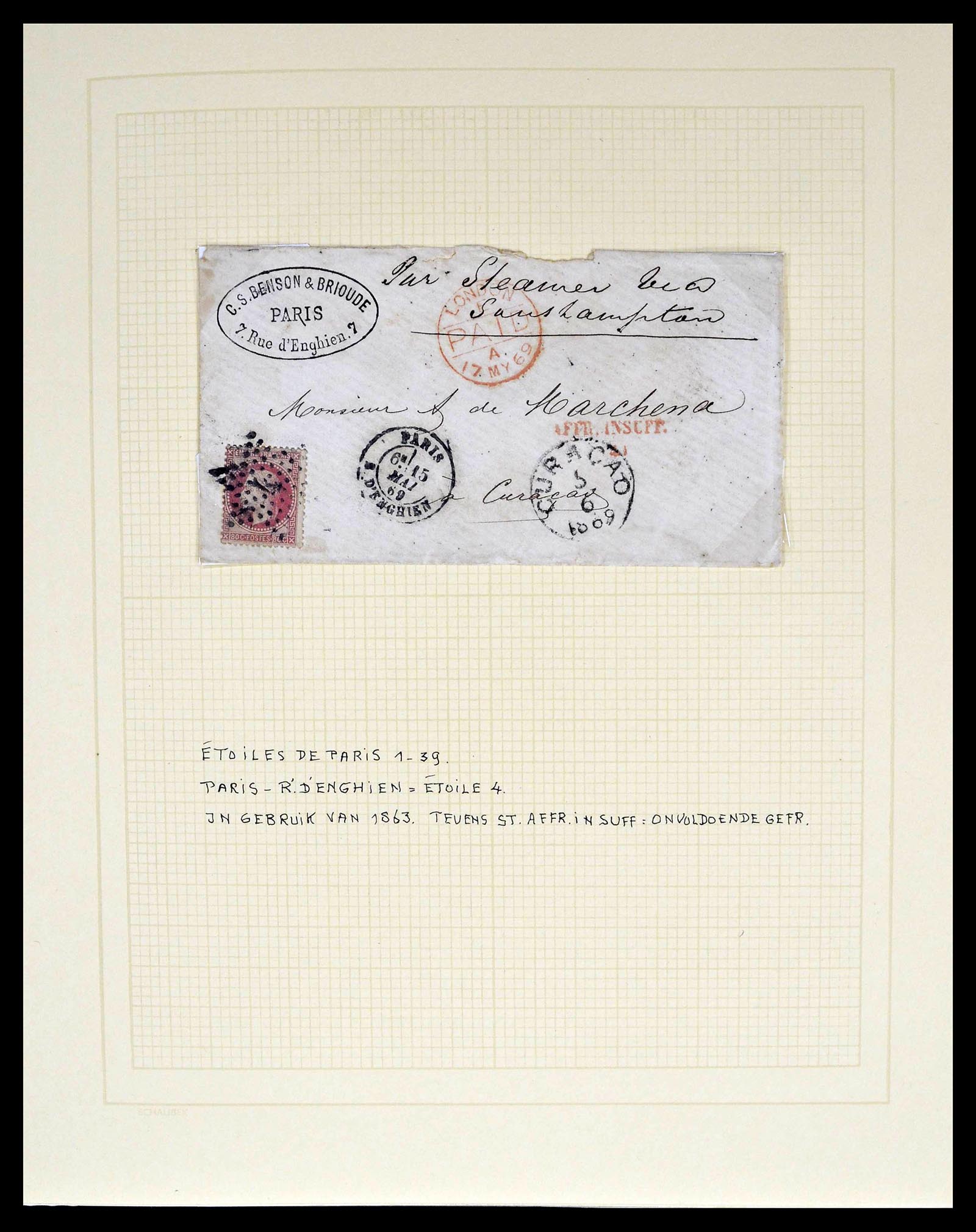 39039 0013 - Stamp collection 39039 France covers 1848-1902.