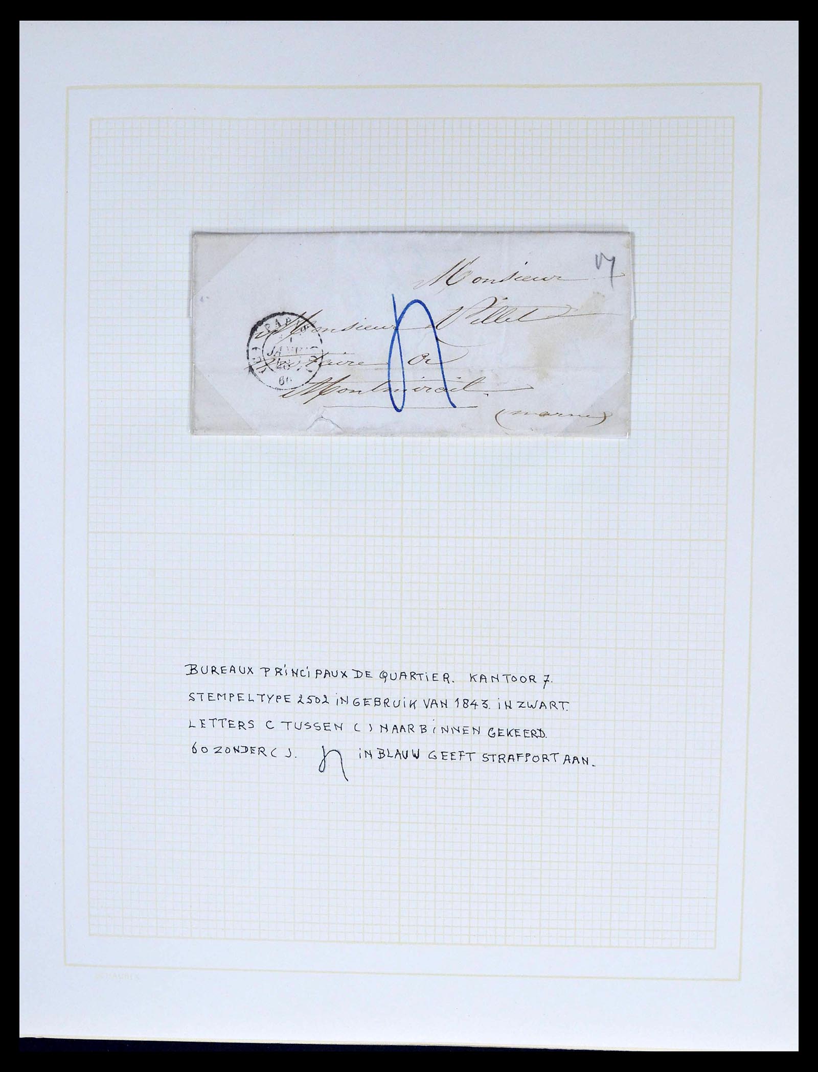 39039 0032 - Postzegelverzameling 39039 Frankrijk brieven 1848-1902.