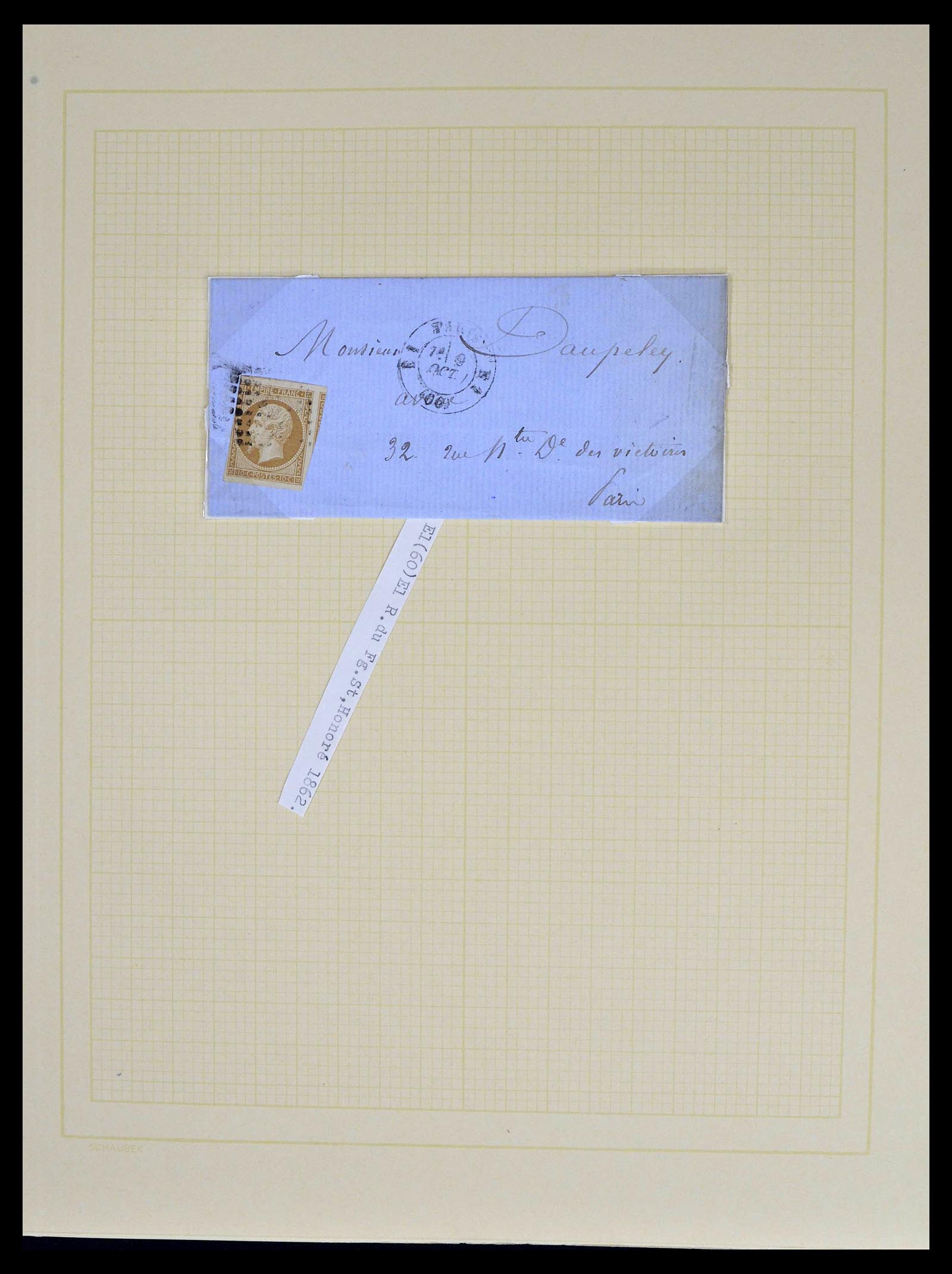 39039 0041 - Postzegelverzameling 39039 Frankrijk brieven 1848-1902.