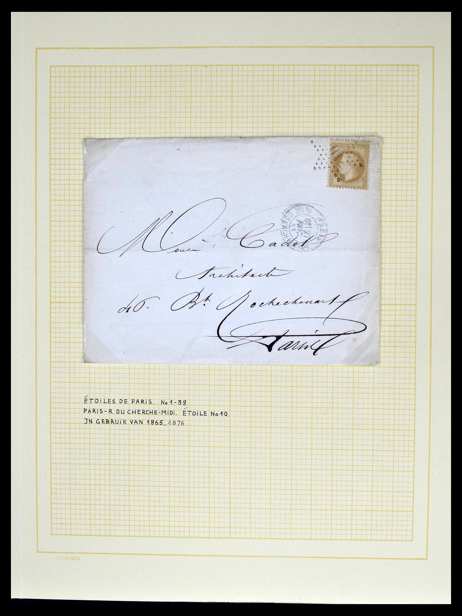 39039 0047 - Postzegelverzameling 39039 Frankrijk brieven 1848-1902.