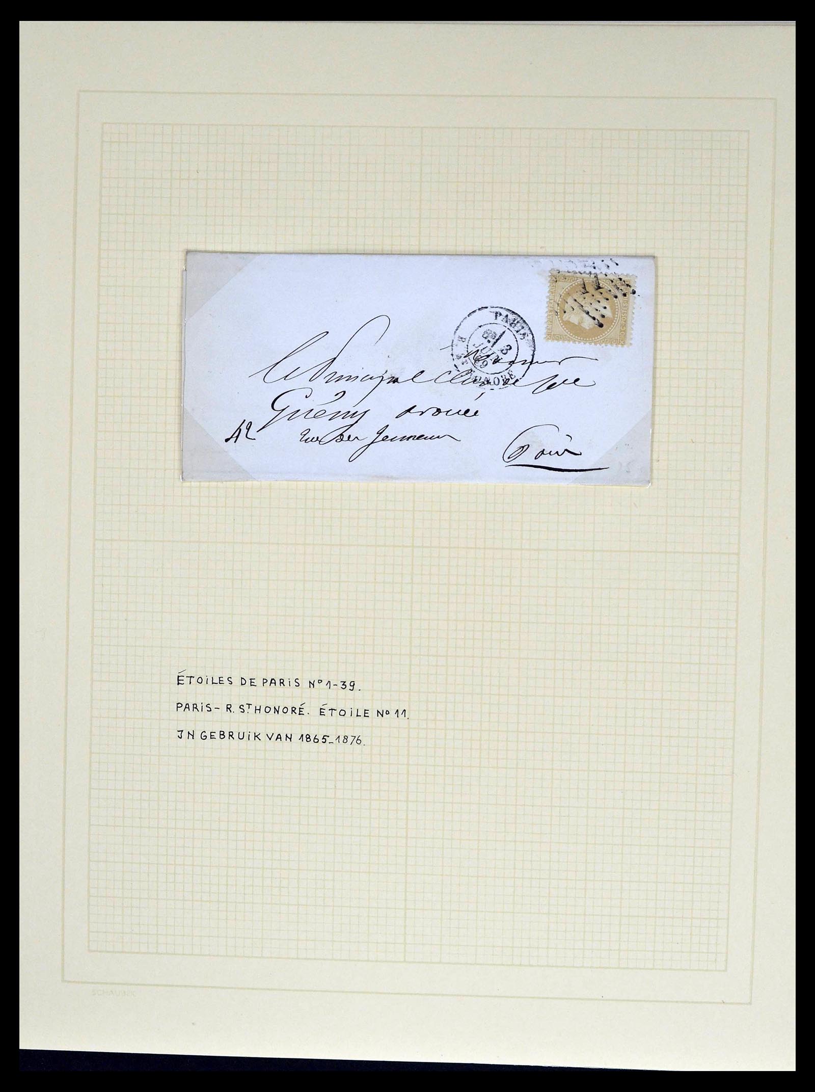 39039 0051 - Postzegelverzameling 39039 Frankrijk brieven 1848-1902.
