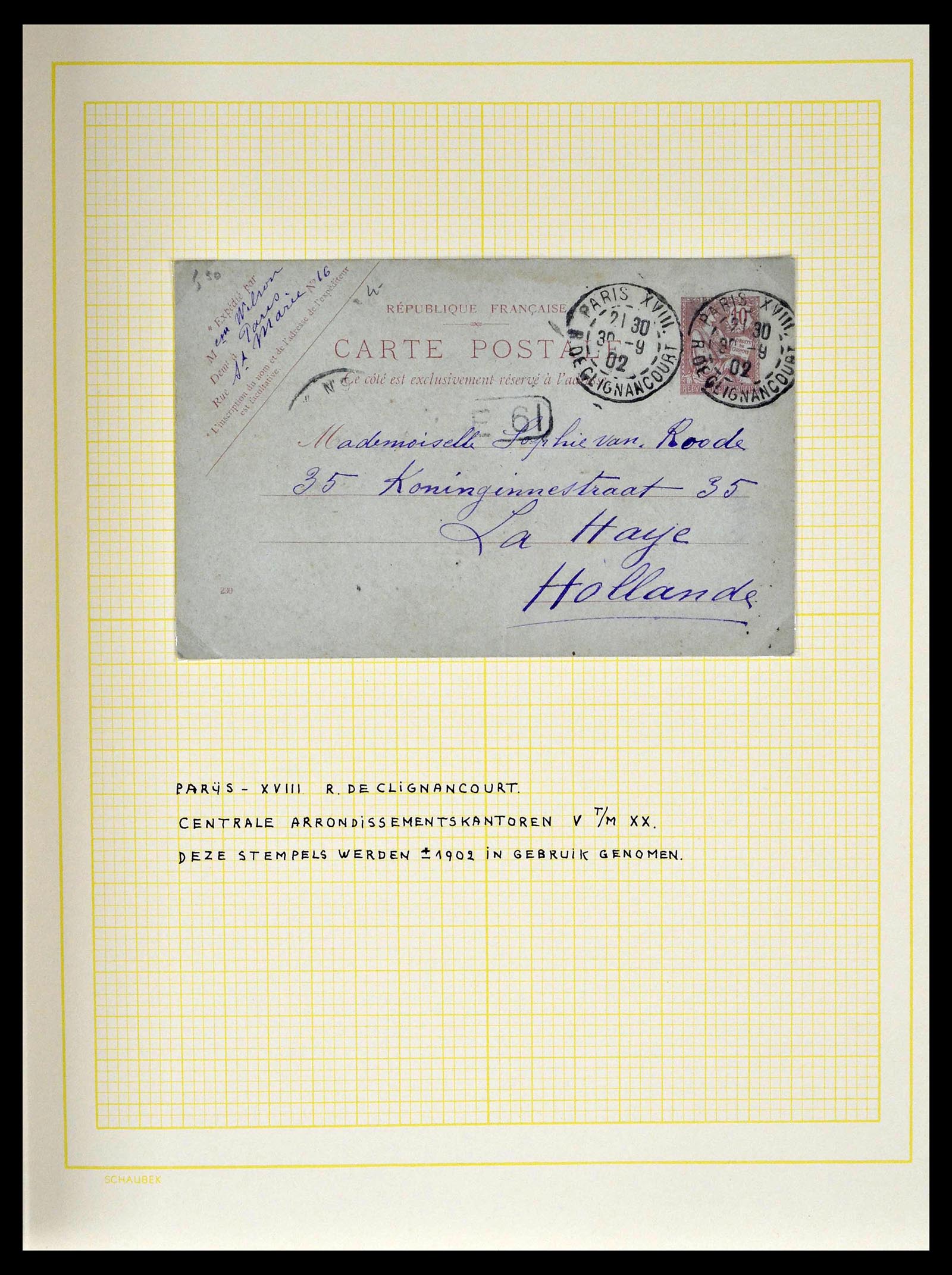 39039 0222 - Stamp collection 39039 France covers 1848-1902.