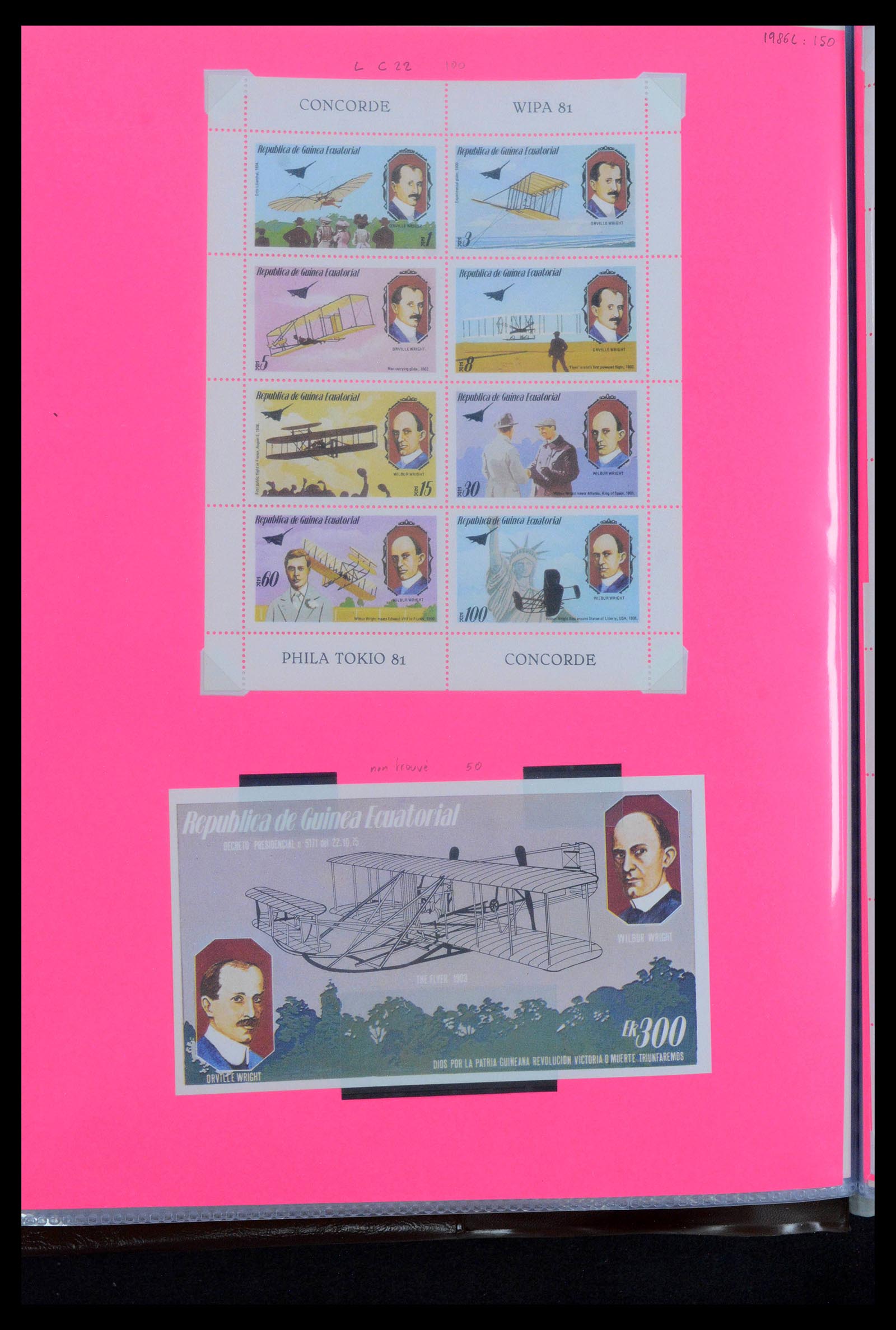 39040 0012 - Stamp collection 39040 Thematic collection Aviation 1920-1922.