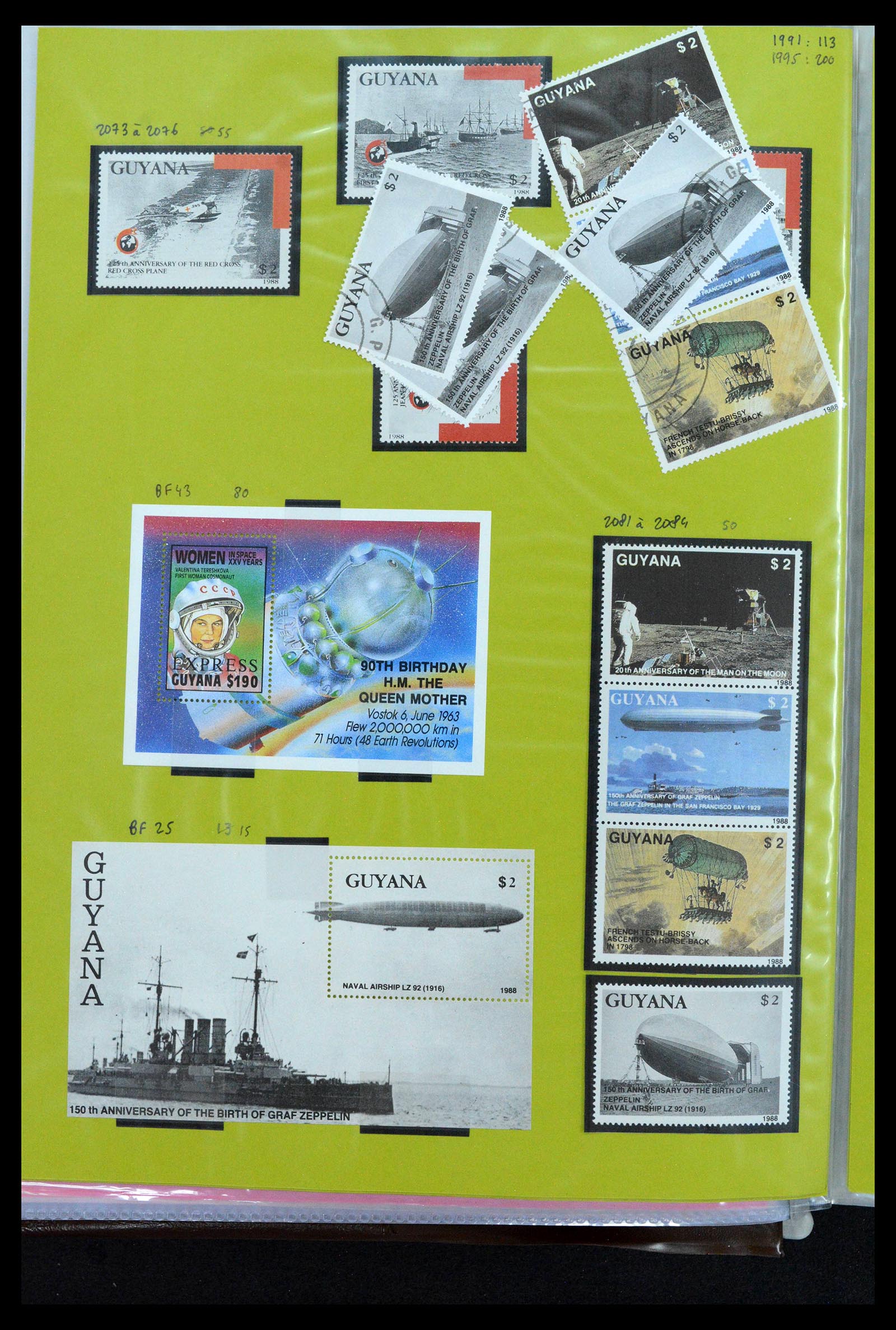 39040 0019 - Postzegelverzameling 39040 Motief luchtvaart 1920-1922.