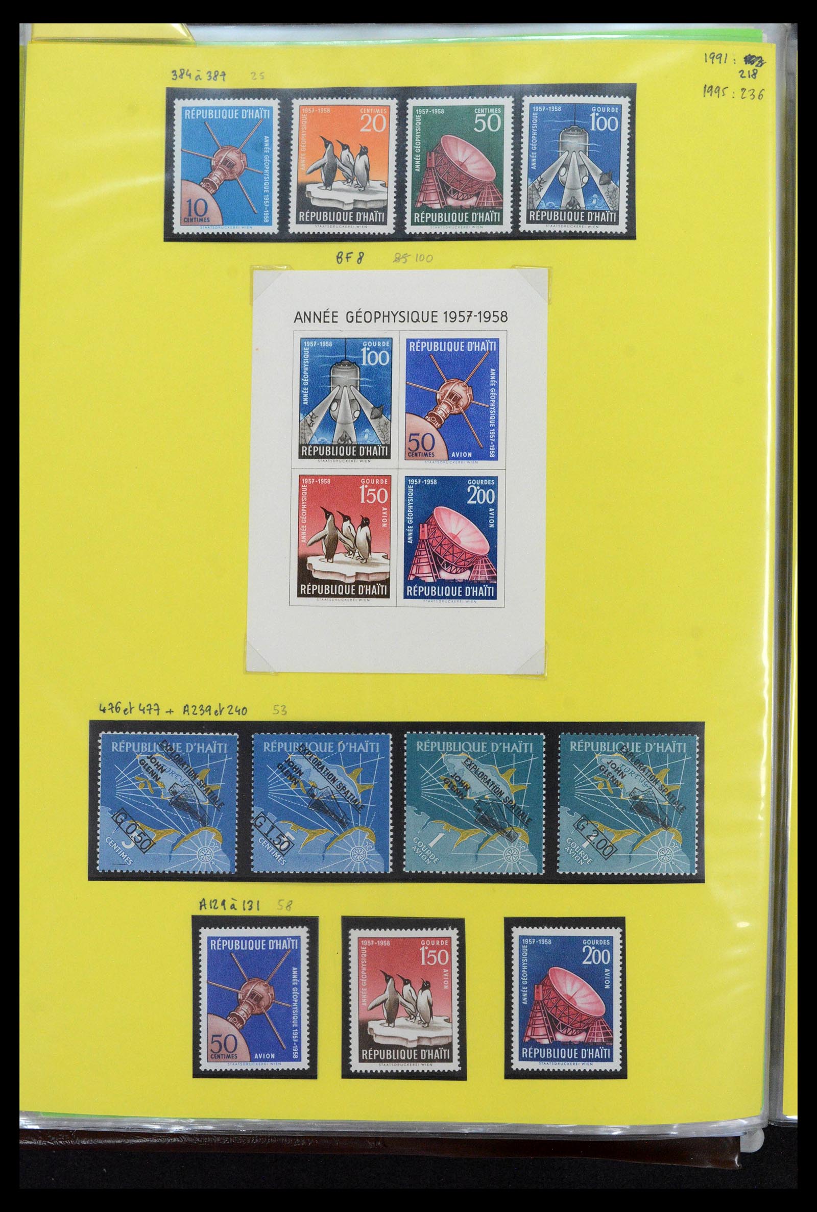 39040 0035 - Postzegelverzameling 39040 Motief luchtvaart 1920-1922.