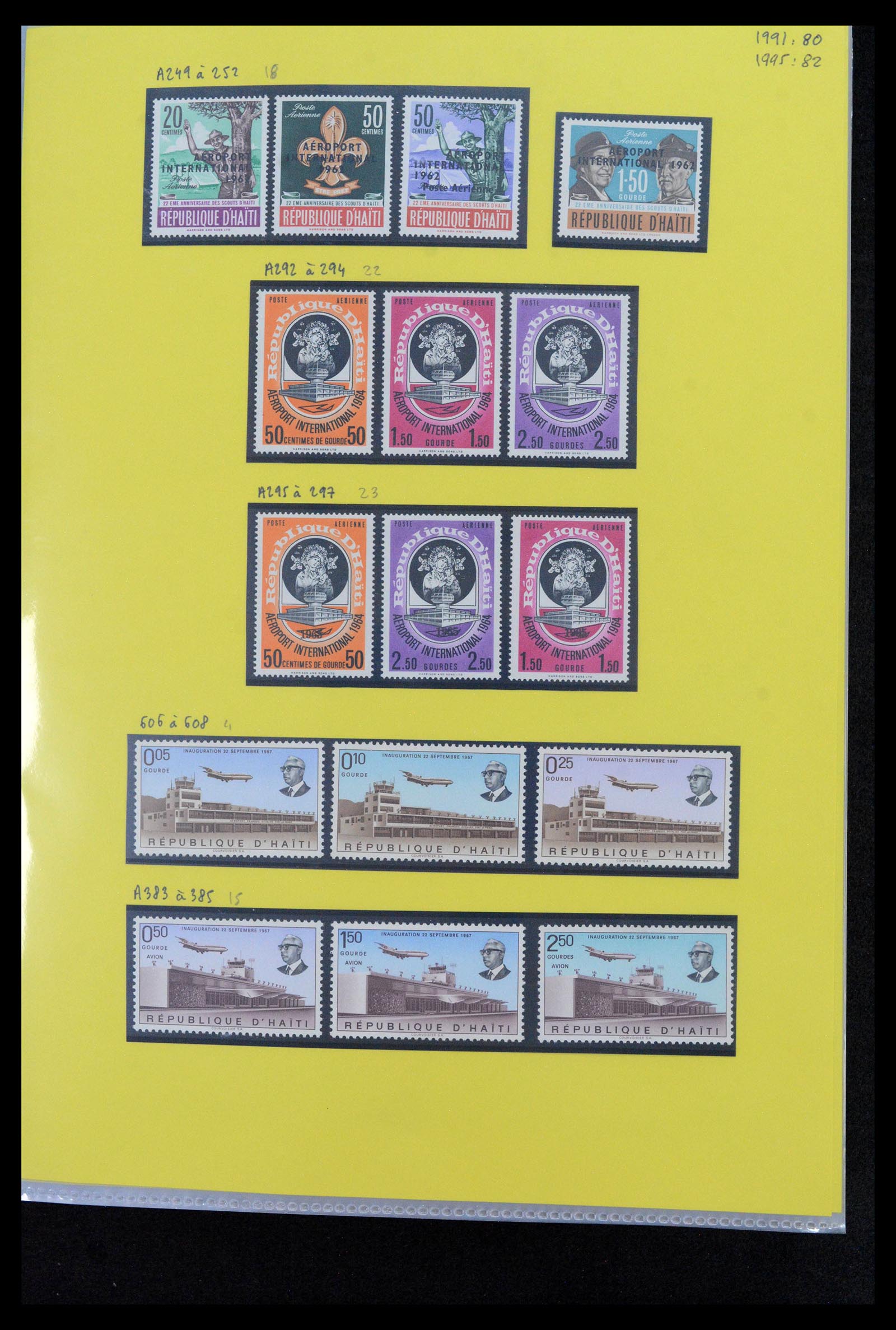 39040 0038 - Postzegelverzameling 39040 Motief luchtvaart 1920-1922.