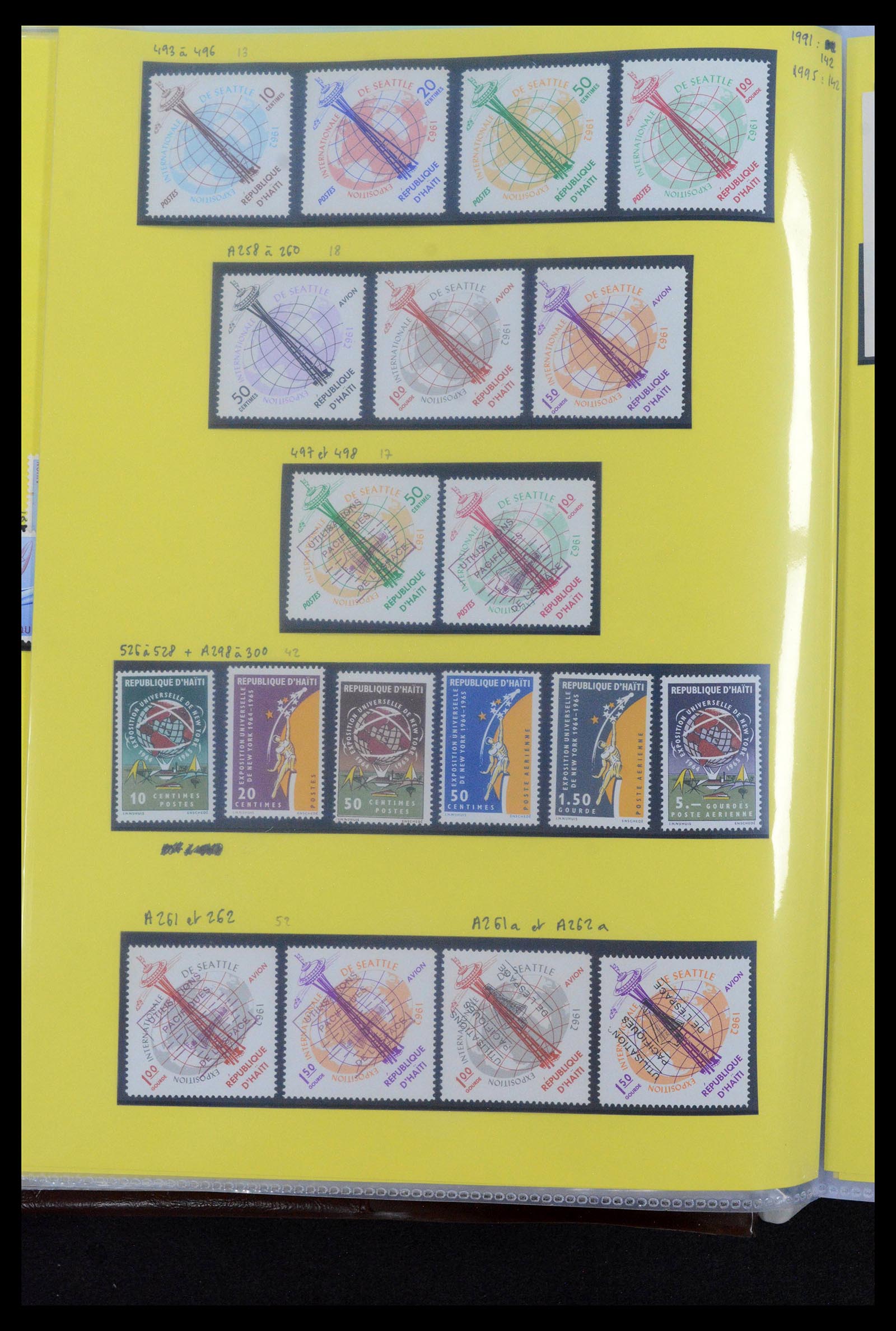 39040 0039 - Postzegelverzameling 39040 Motief luchtvaart 1920-1922.
