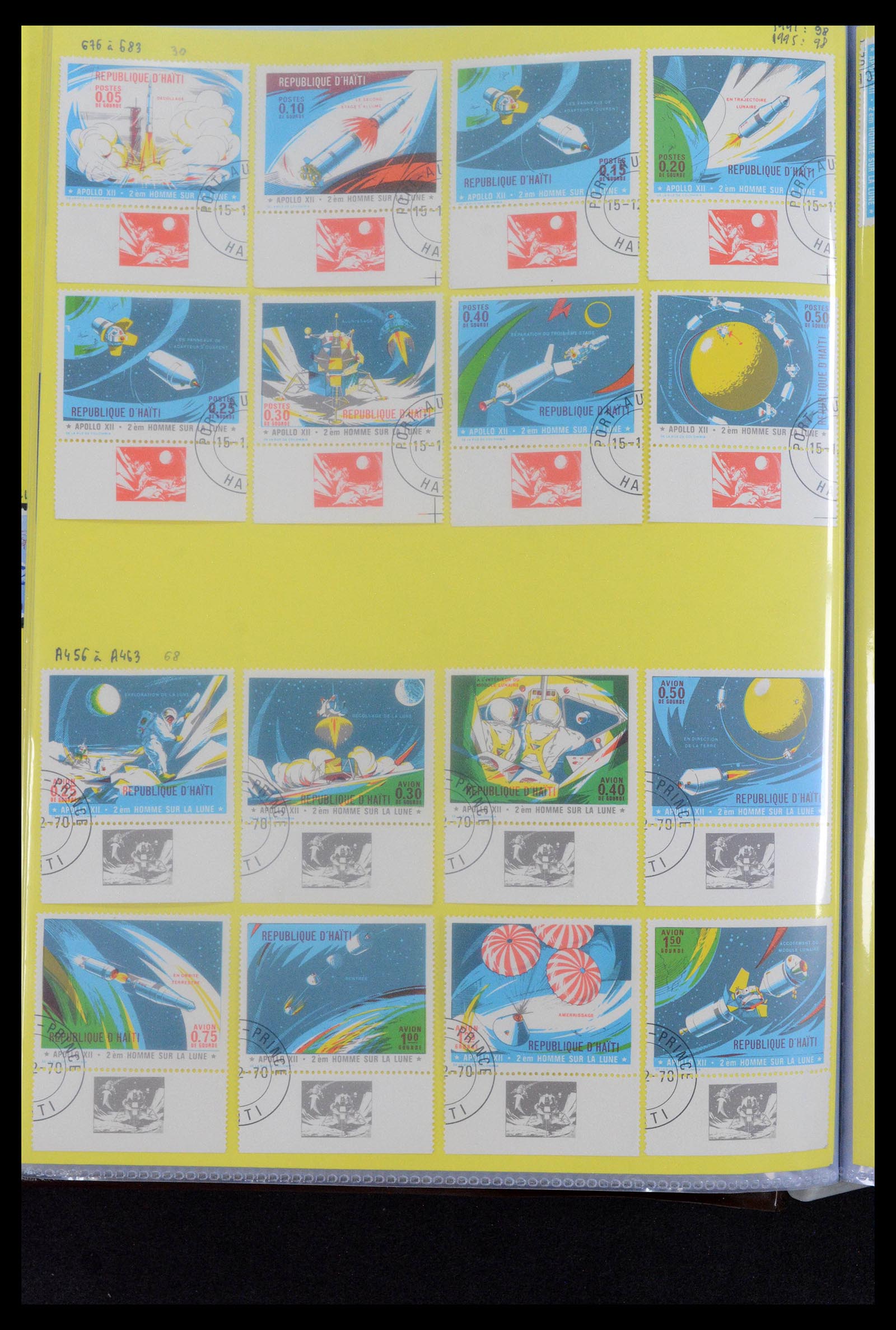 39040 0045 - Postzegelverzameling 39040 Motief luchtvaart 1920-1922.