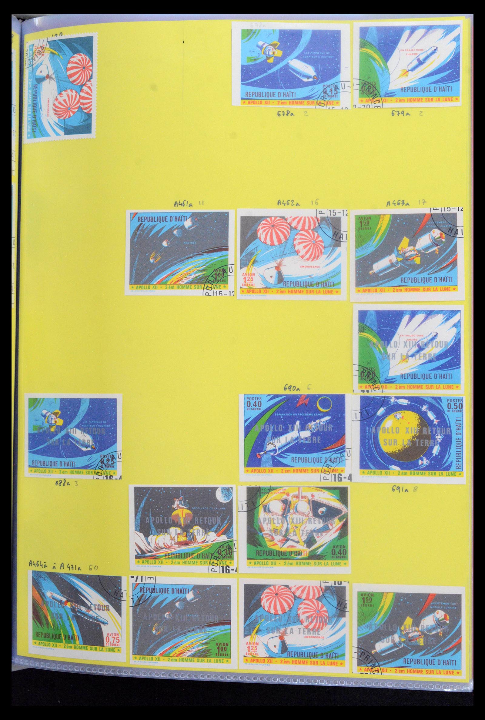 39040 0046 - Postzegelverzameling 39040 Motief luchtvaart 1920-1922.