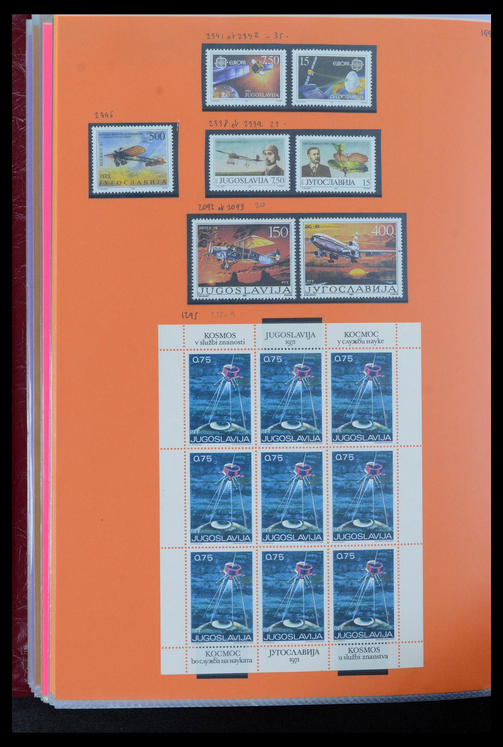 39040 3325 - Postzegelverzameling 39040 Motief luchtvaart 1920-1922.