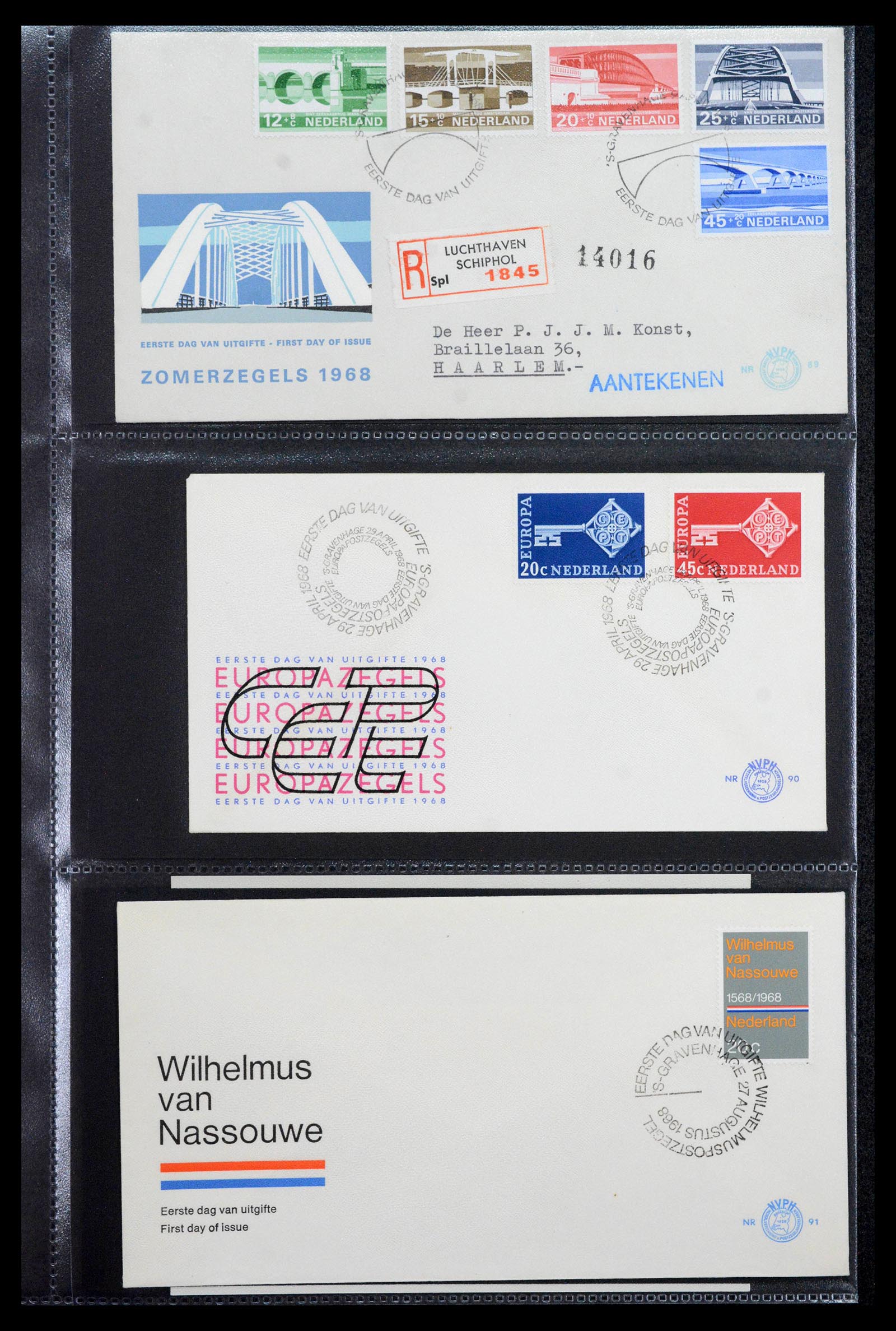 39041 0033 - Postzegelverzameling 39041 Nederland FDC's 1950-1977.