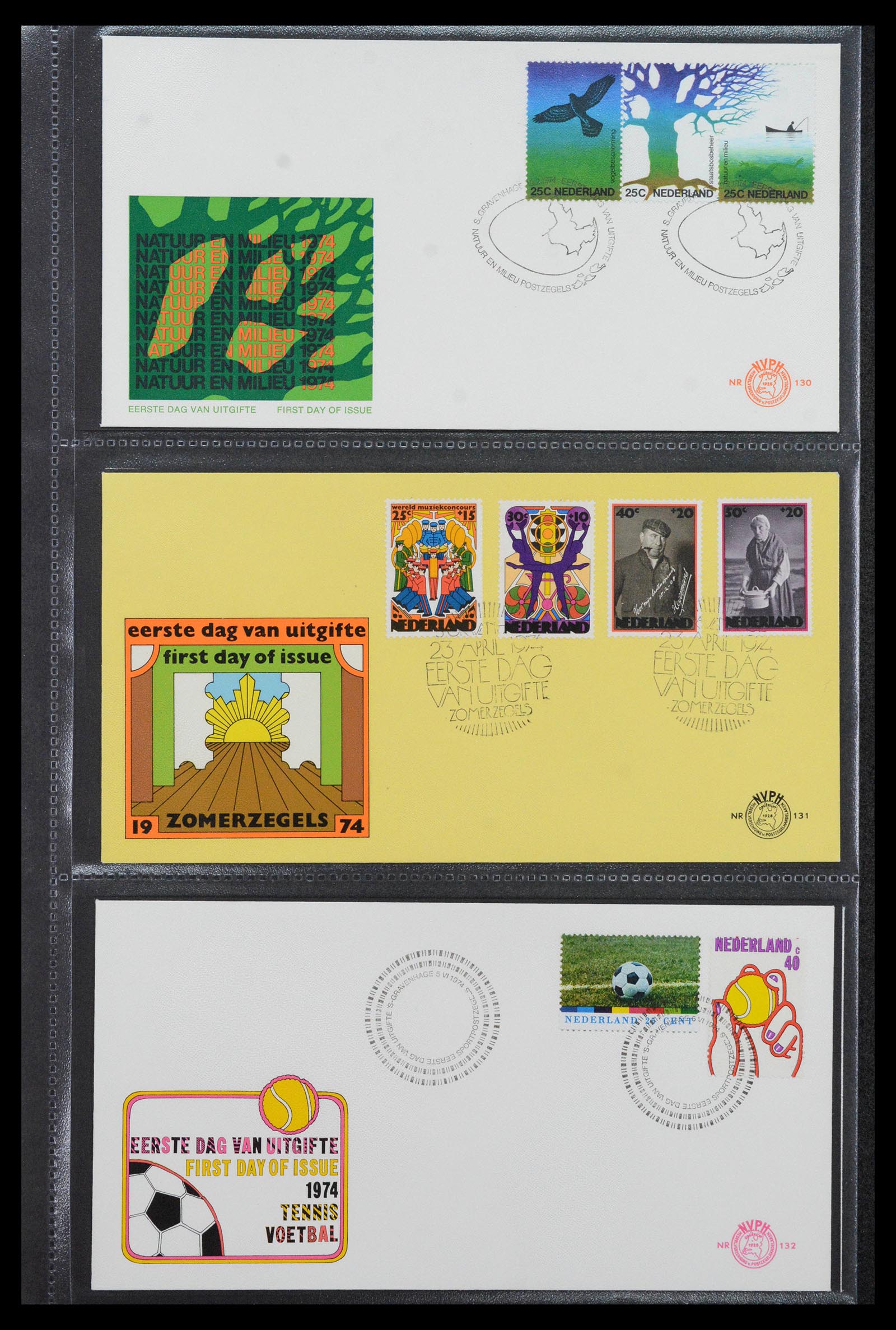 39041 0049 - Stamp collection 39041 Netherlands first day covers 1950-1977.