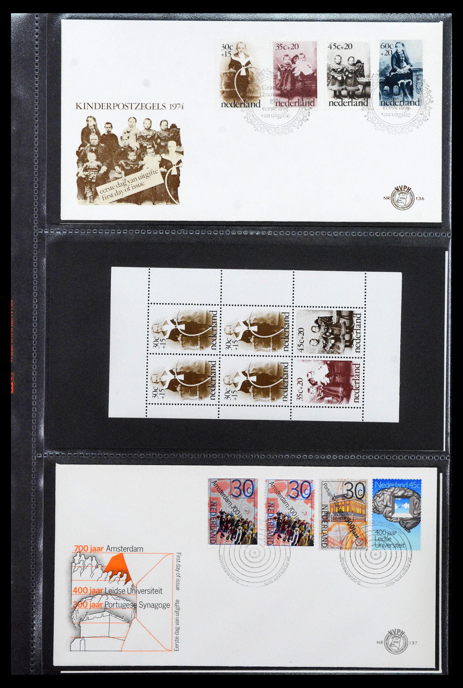 39041 0051 - Stamp collection 39041 Netherlands first day covers 1950-1977.
