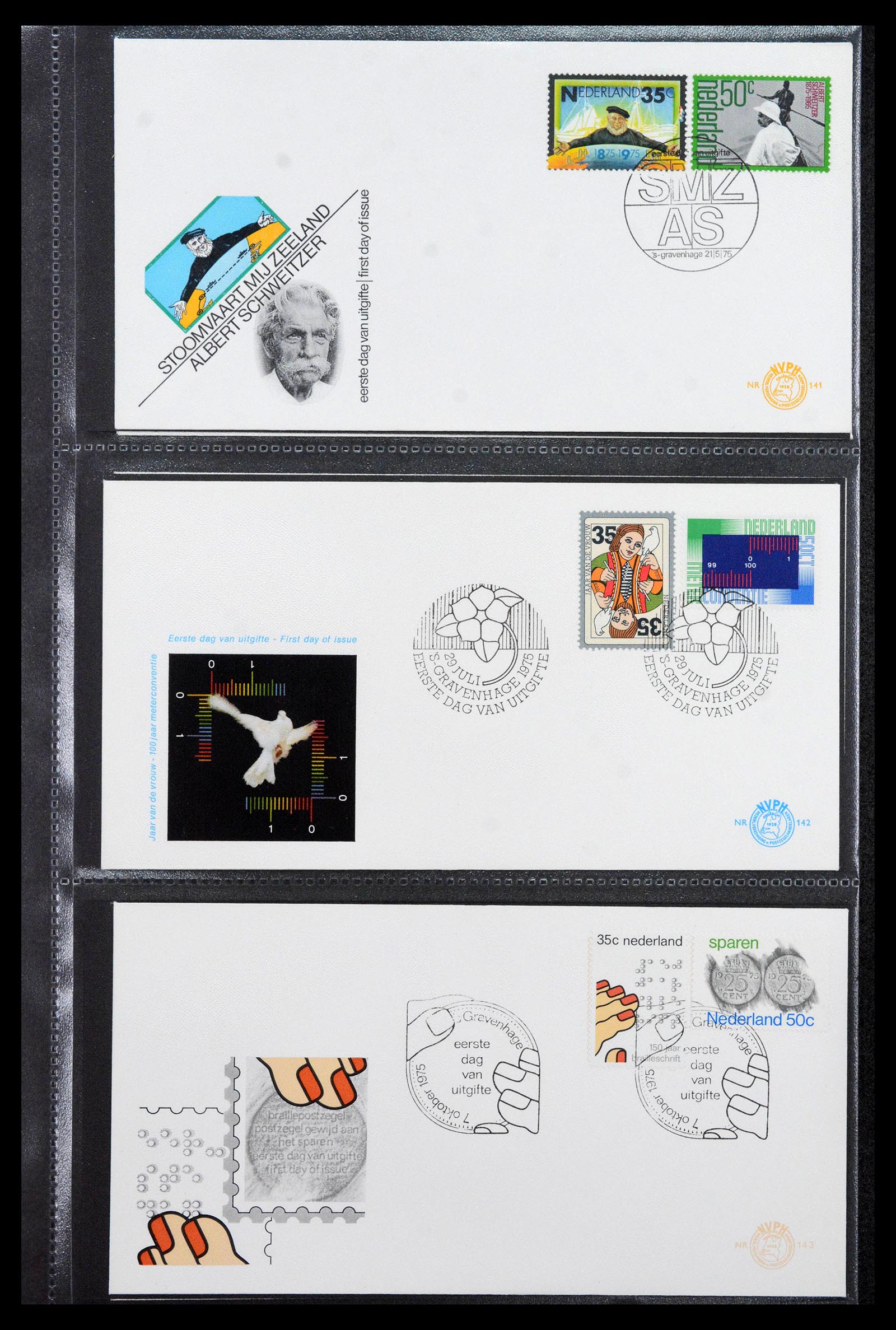 39041 0053 - Stamp collection 39041 Netherlands first day covers 1950-1977.