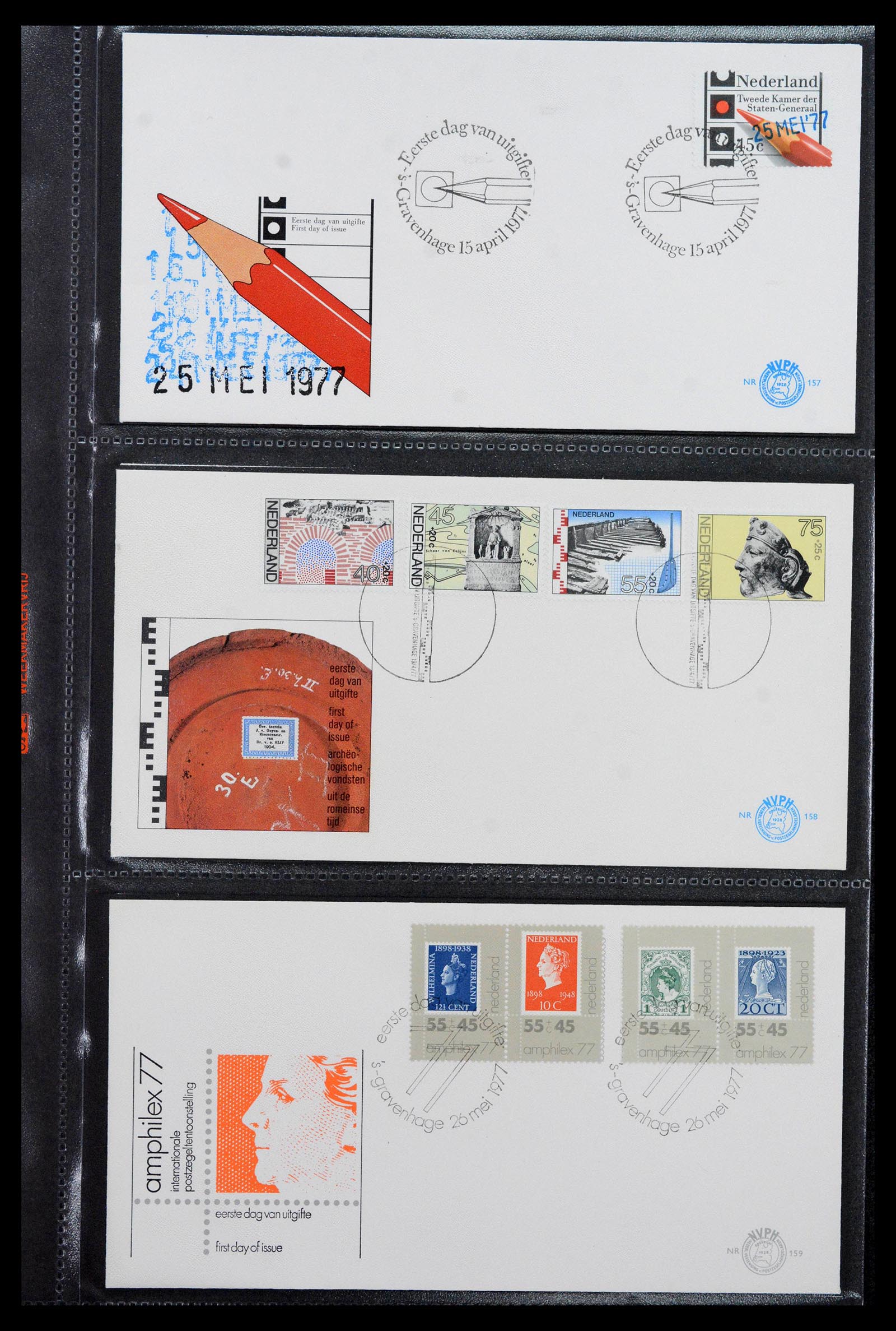 39041 0059 - Stamp collection 39041 Netherlands first day covers 1950-1977.