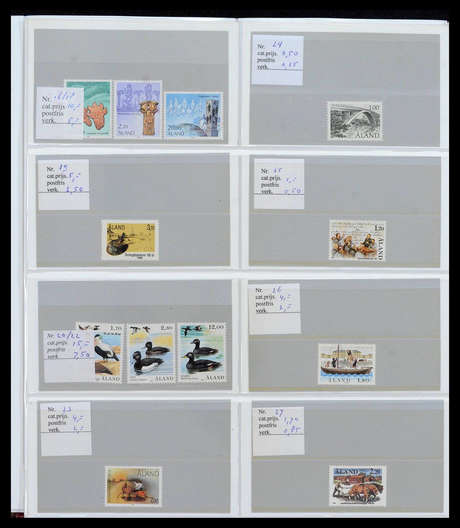 39042 0002 - Postzegelverzameling 39042 Aland 1984-2017.