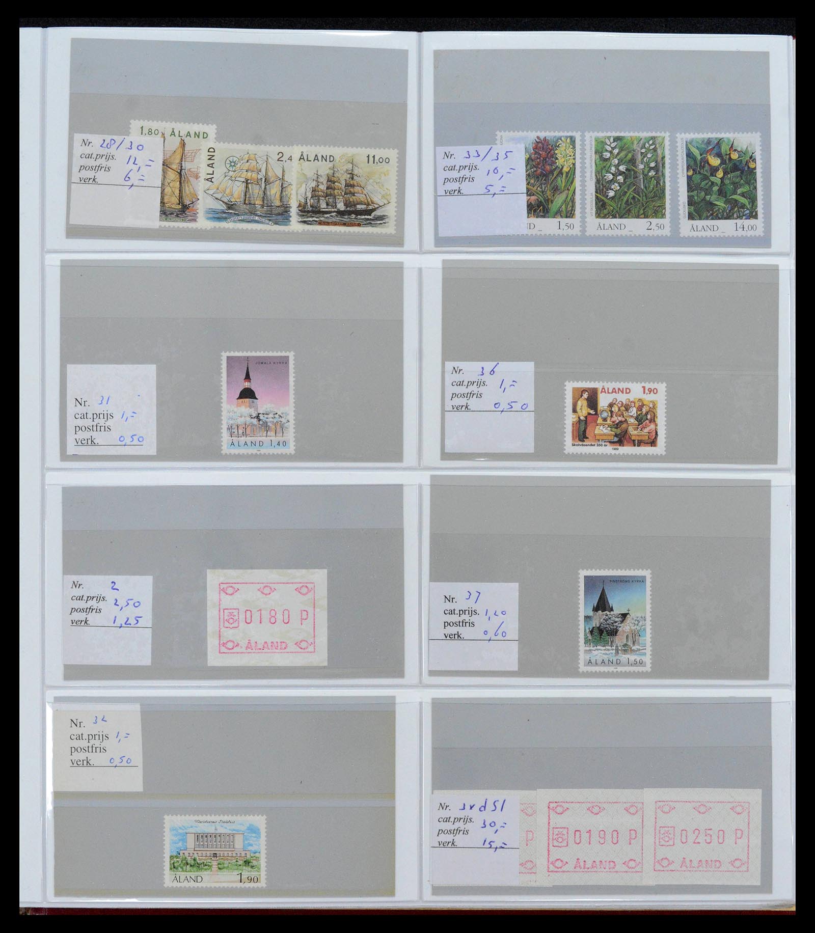39042 0003 - Postzegelverzameling 39042 Aland 1984-2017.
