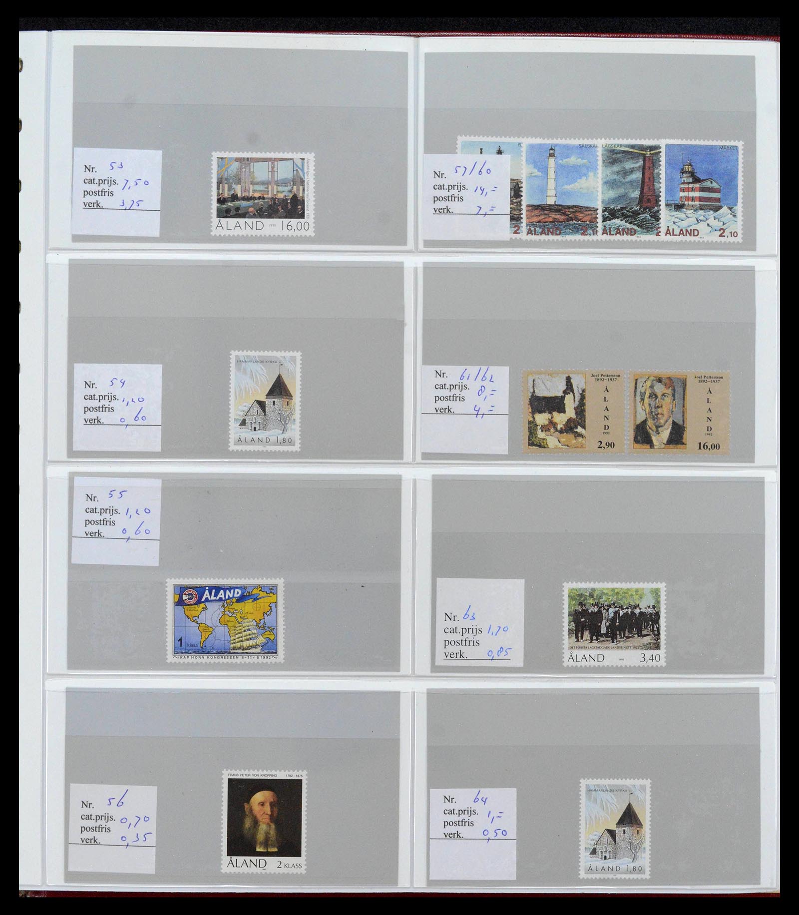 39042 0005 - Postzegelverzameling 39042 Aland 1984-2017.