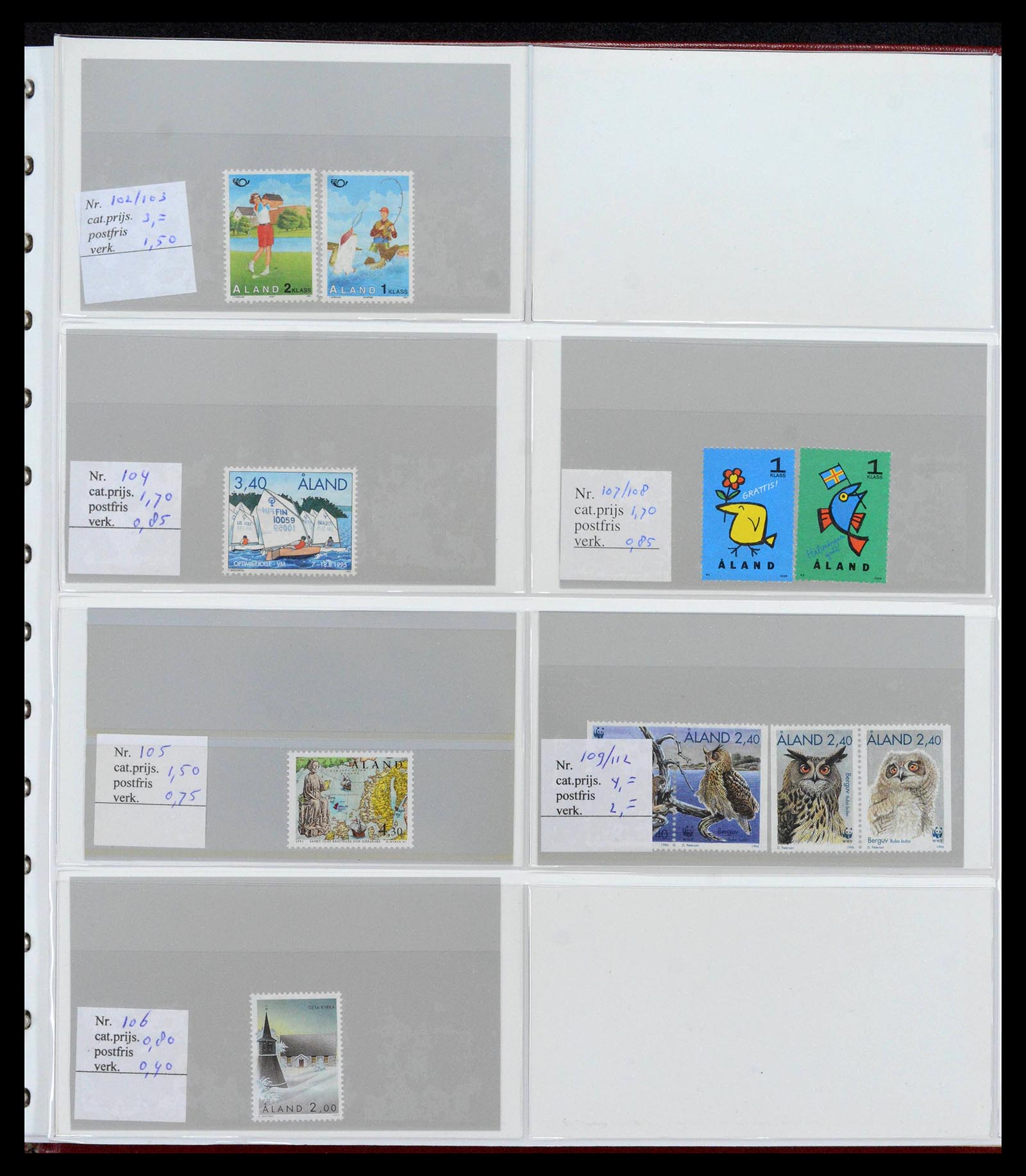 39042 0008 - Postzegelverzameling 39042 Aland 1984-2017.