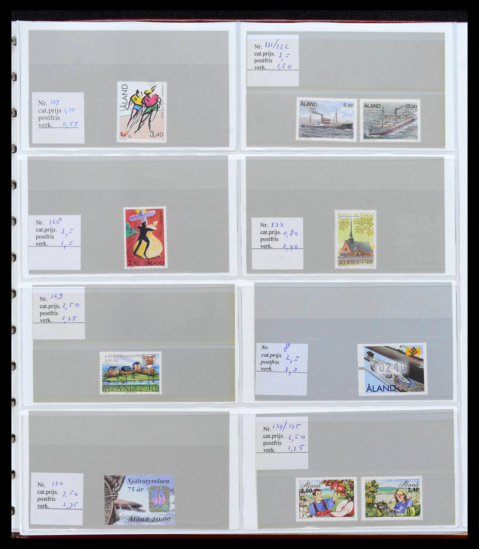 39042 0010 - Postzegelverzameling 39042 Aland 1984-2017.