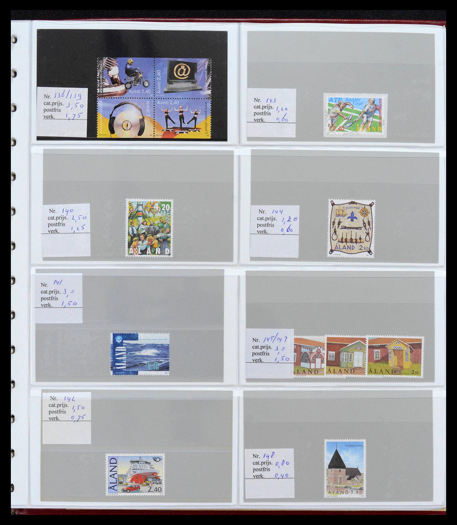 39042 0011 - Postzegelverzameling 39042 Aland 1984-2017.