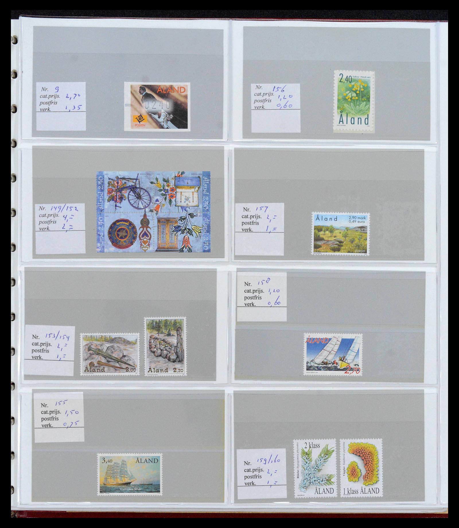 39042 0012 - Postzegelverzameling 39042 Aland 1984-2017.