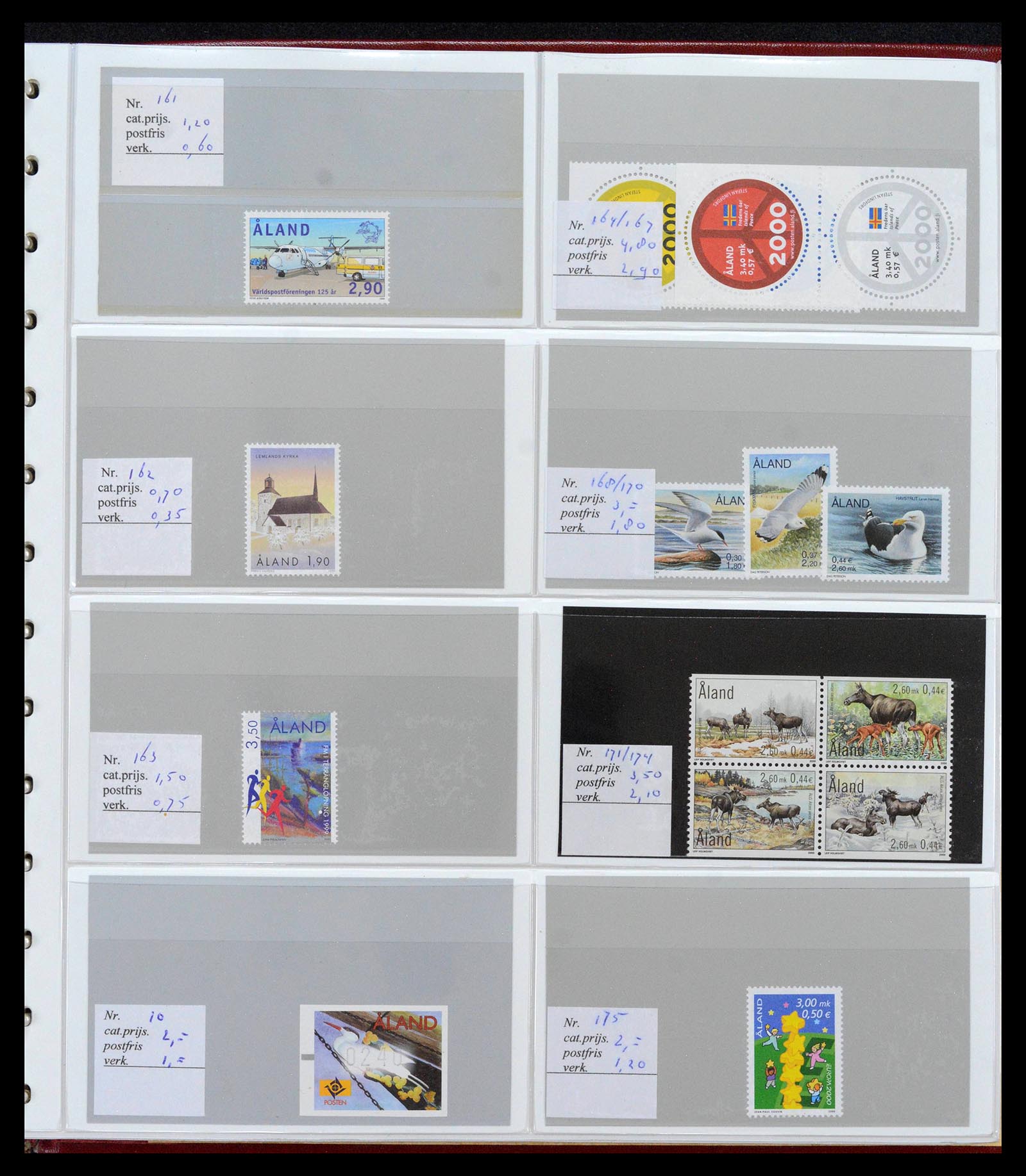 39042 0013 - Postzegelverzameling 39042 Aland 1984-2017.