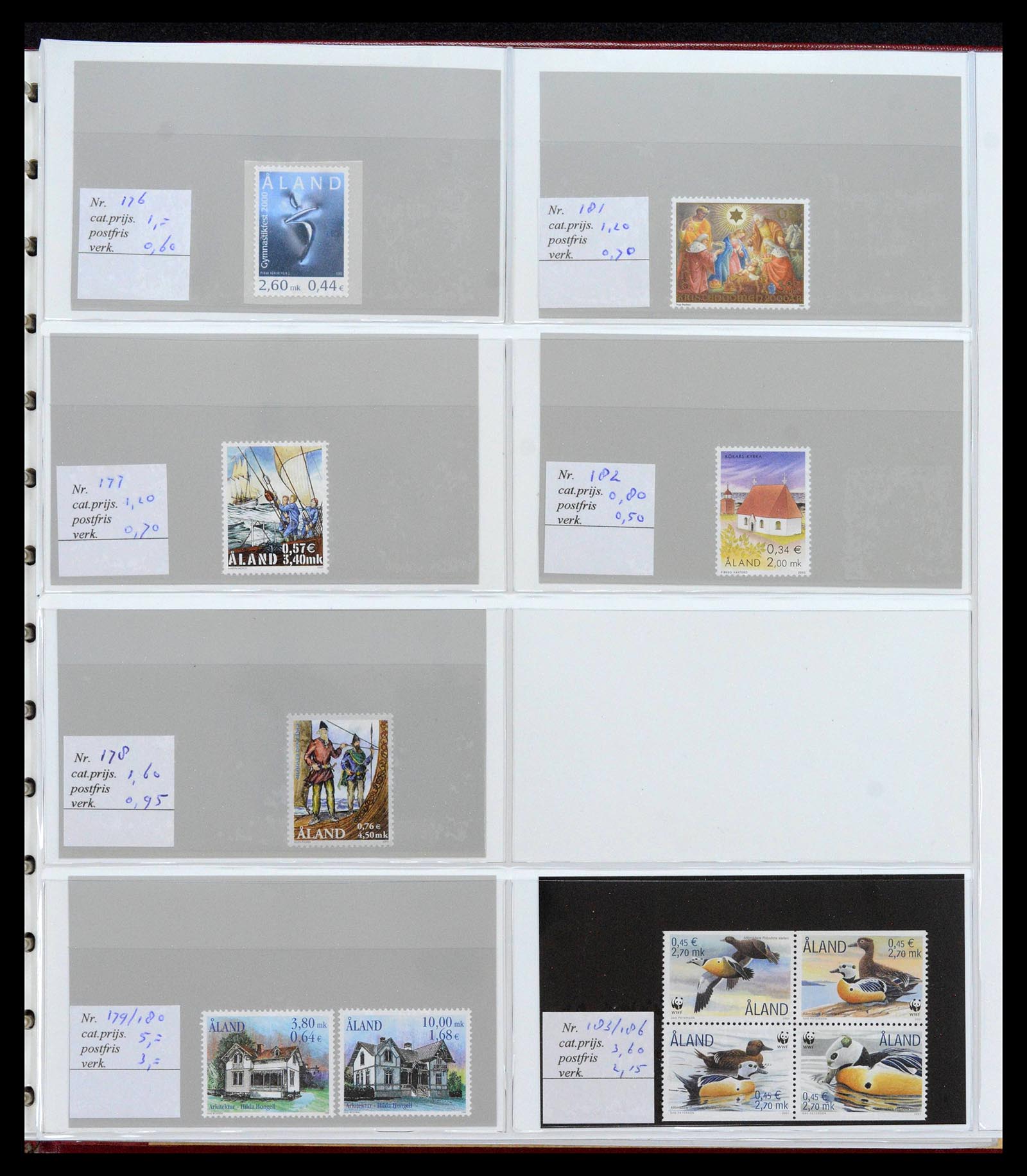 39042 0014 - Postzegelverzameling 39042 Aland 1984-2017.