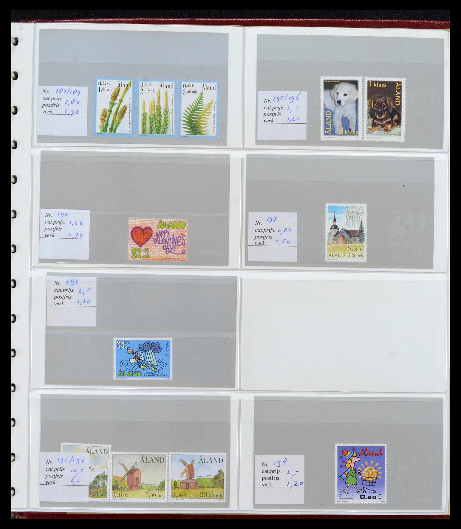 39042 0015 - Postzegelverzameling 39042 Aland 1984-2017.