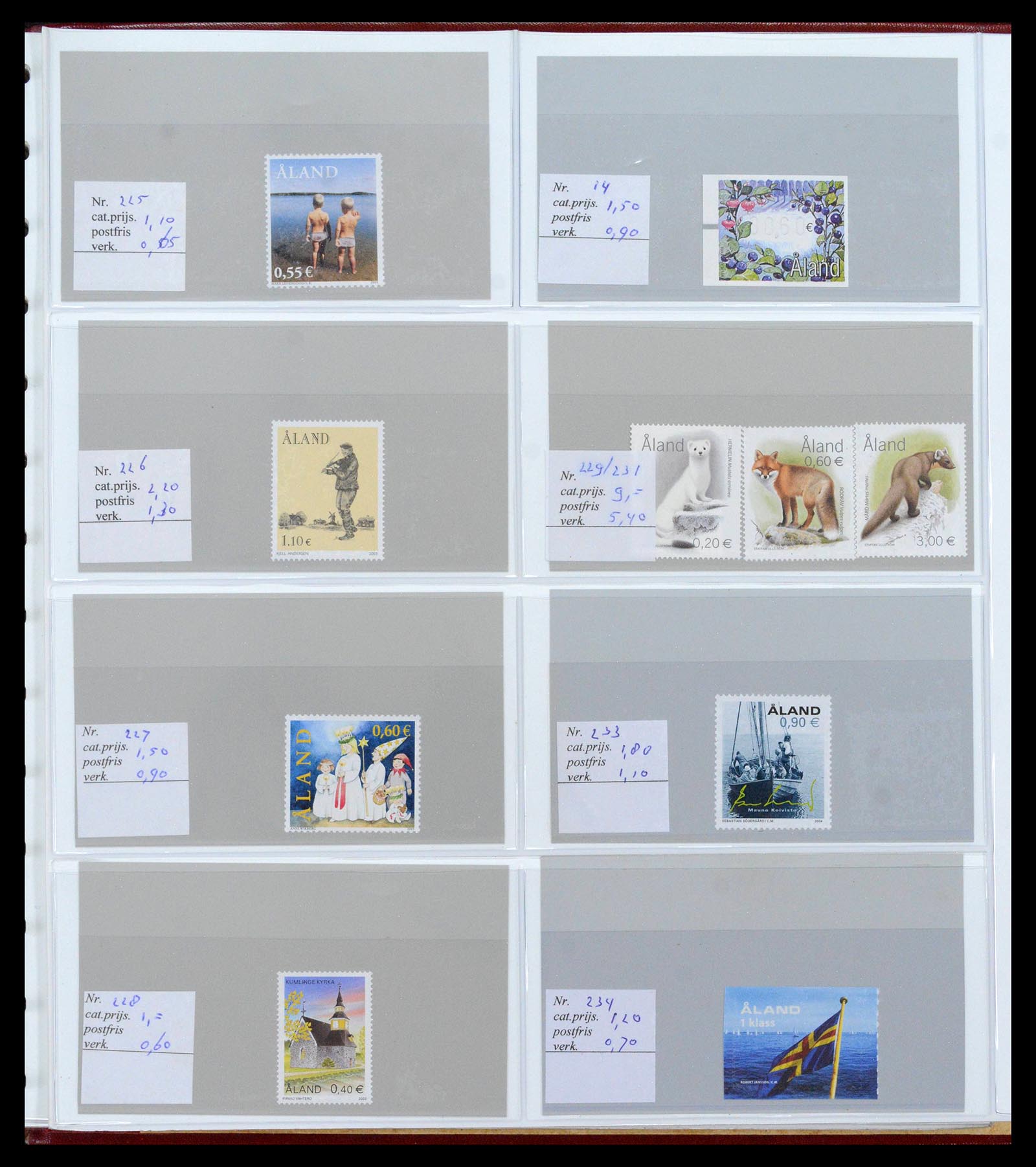 39042 0018 - Postzegelverzameling 39042 Aland 1984-2017.