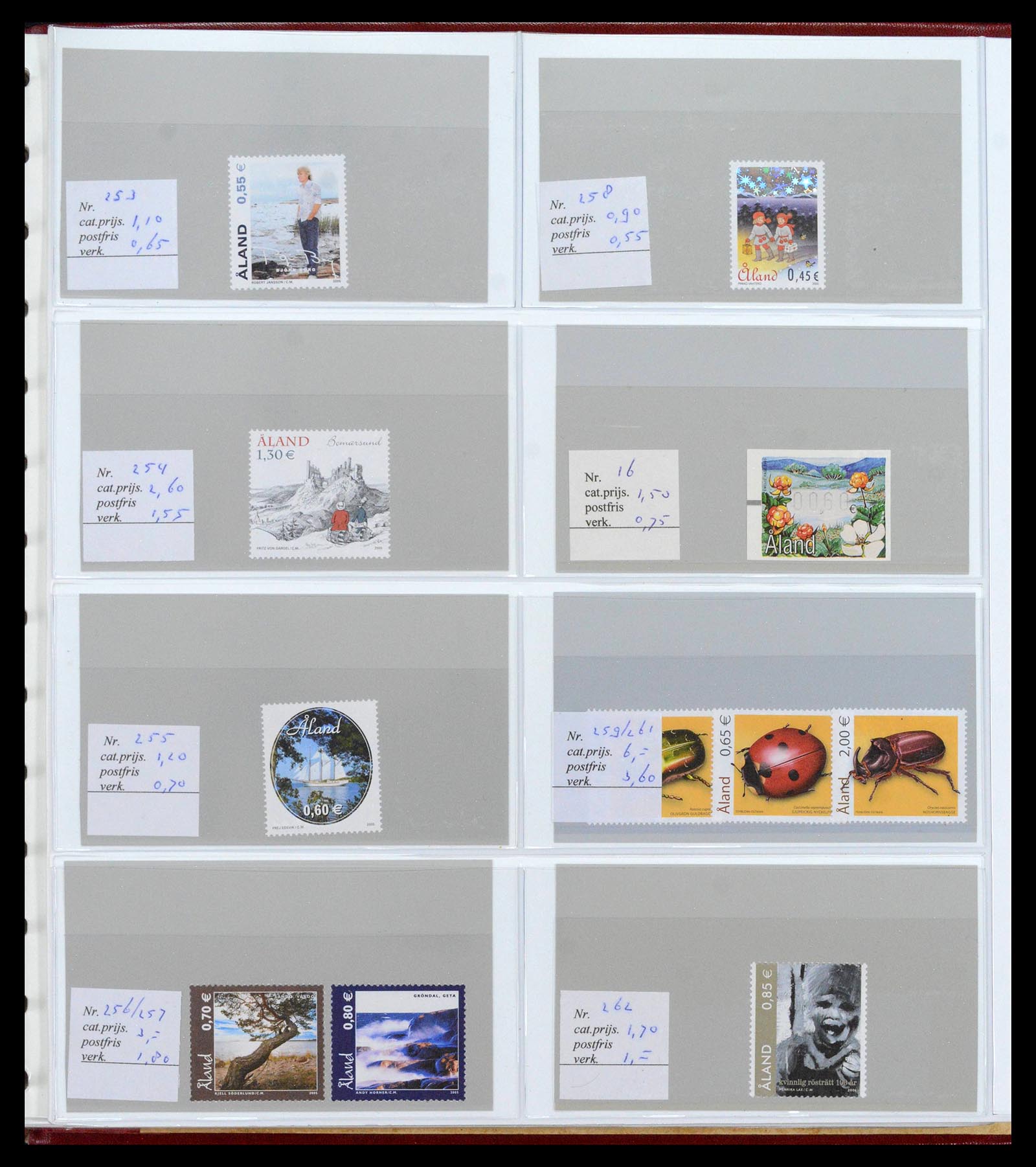 39042 0020 - Postzegelverzameling 39042 Aland 1984-2017.