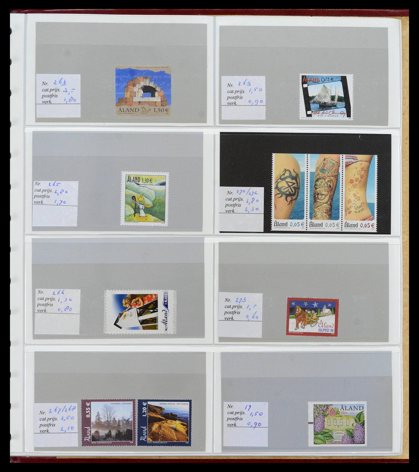 39042 0021 - Postzegelverzameling 39042 Aland 1984-2017.