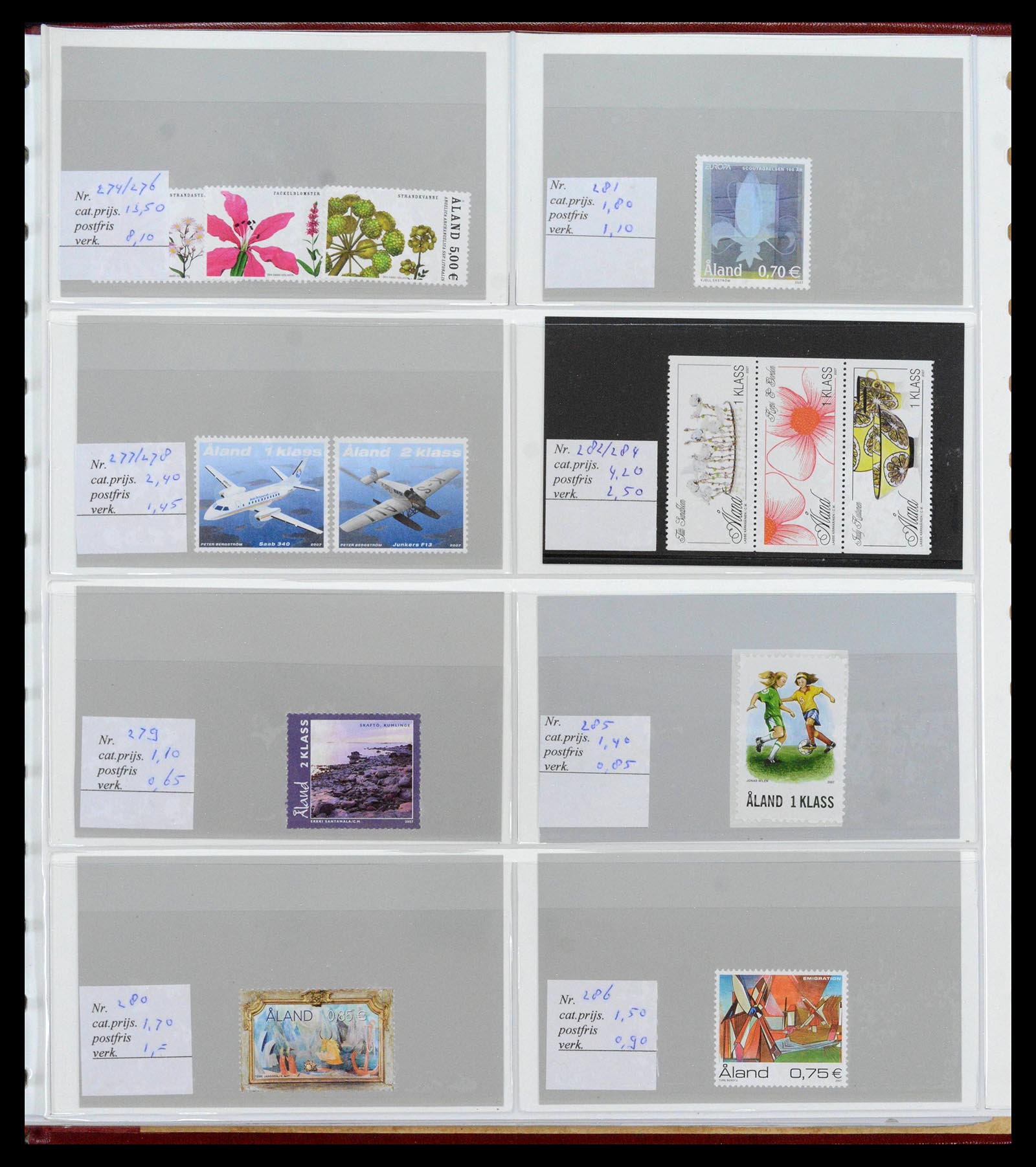 39042 0022 - Postzegelverzameling 39042 Aland 1984-2017.