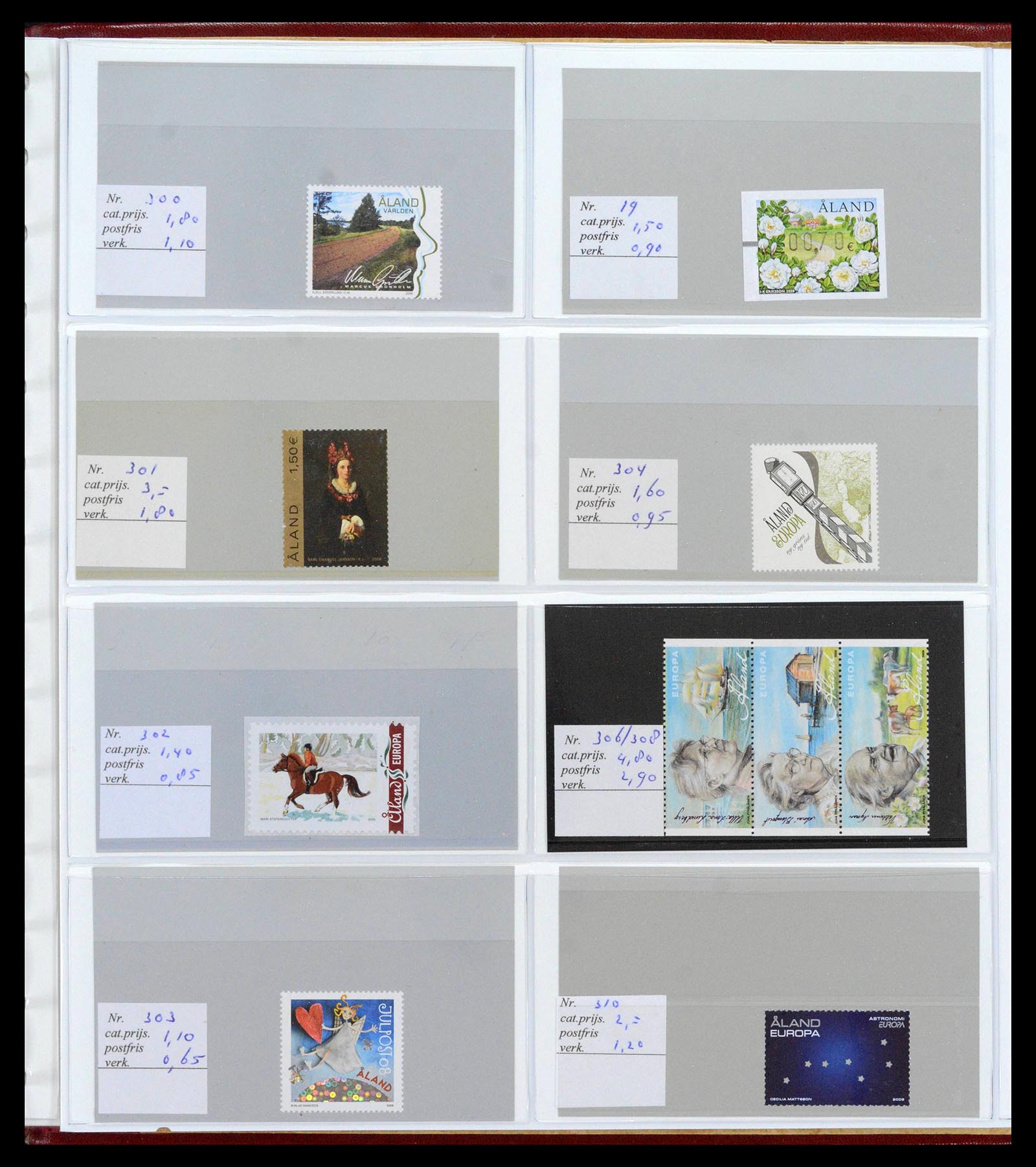 39042 0024 - Postzegelverzameling 39042 Aland 1984-2017.