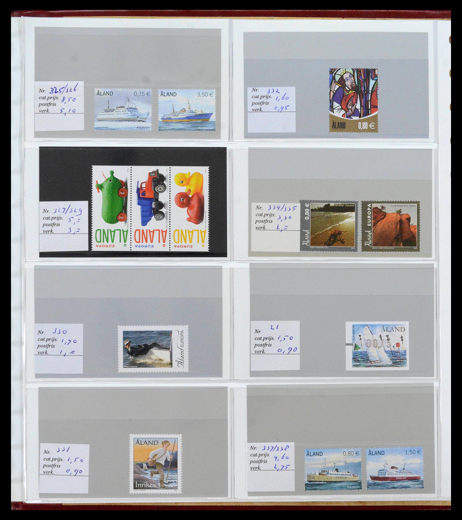 39042 0026 - Postzegelverzameling 39042 Aland 1984-2017.