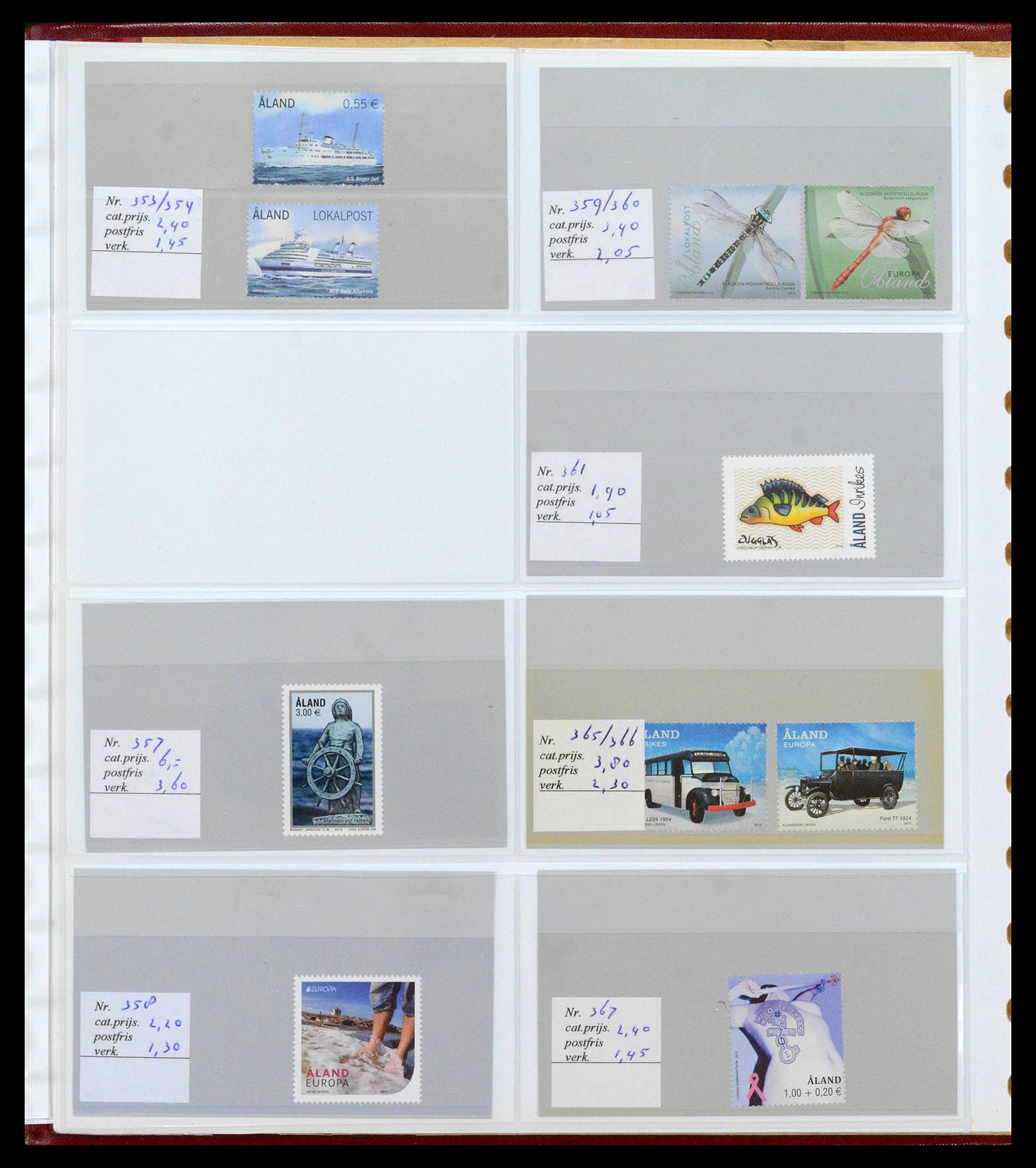 39042 0028 - Postzegelverzameling 39042 Aland 1984-2017.