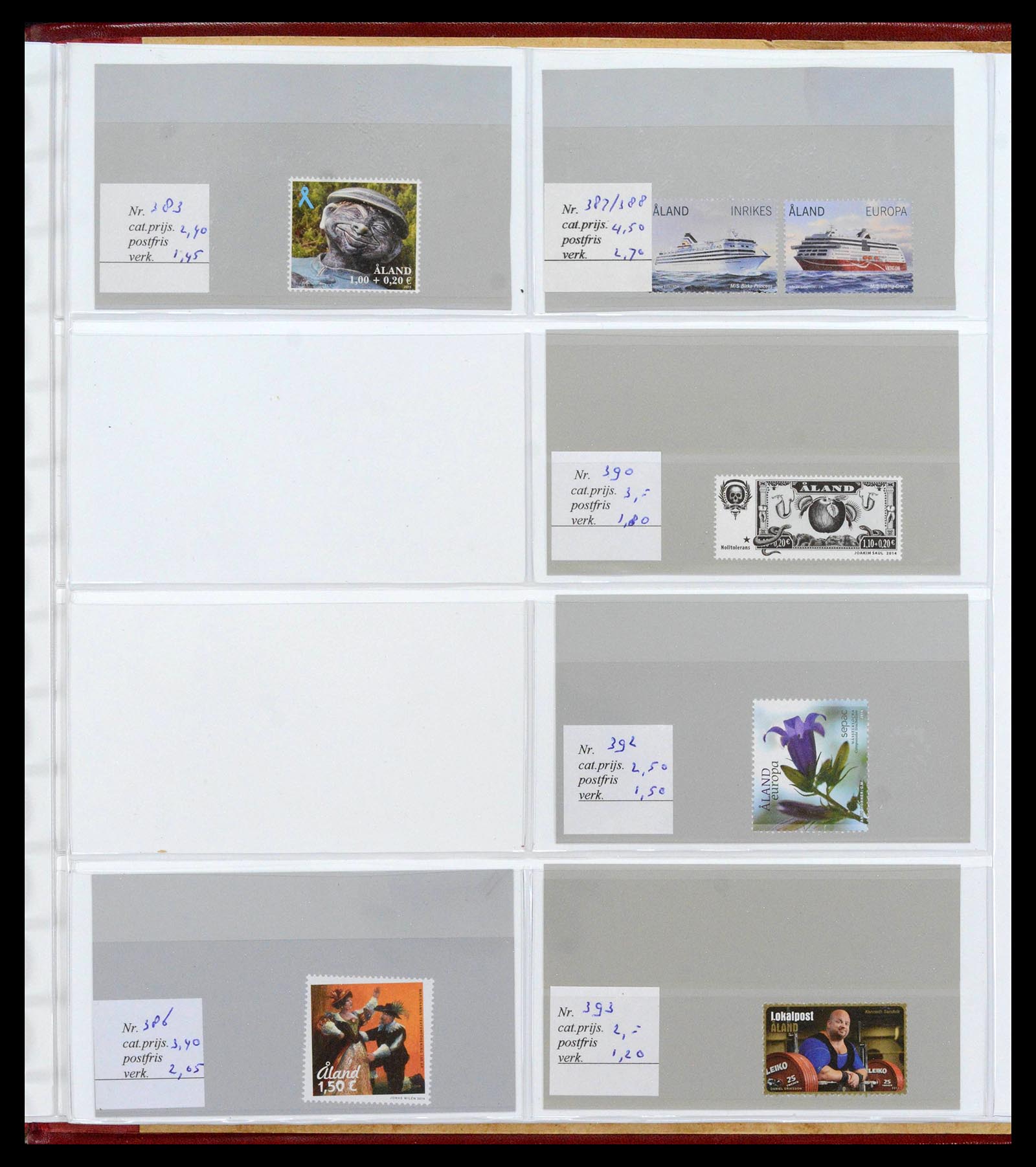 39042 0030 - Postzegelverzameling 39042 Aland 1984-2017.