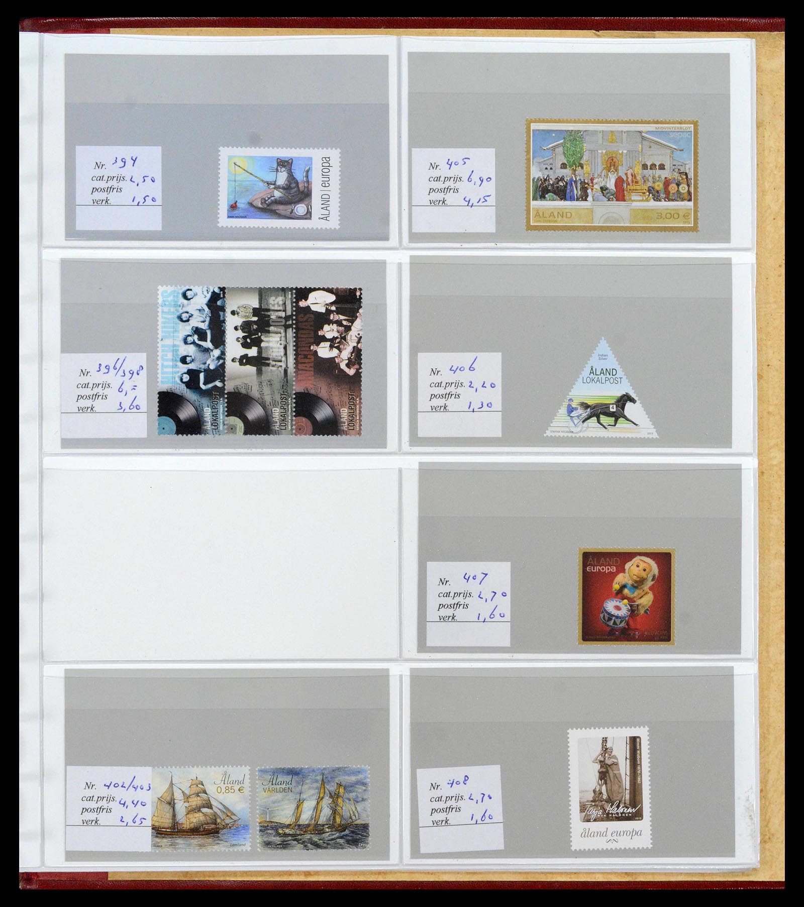 39042 0031 - Postzegelverzameling 39042 Aland 1984-2017.