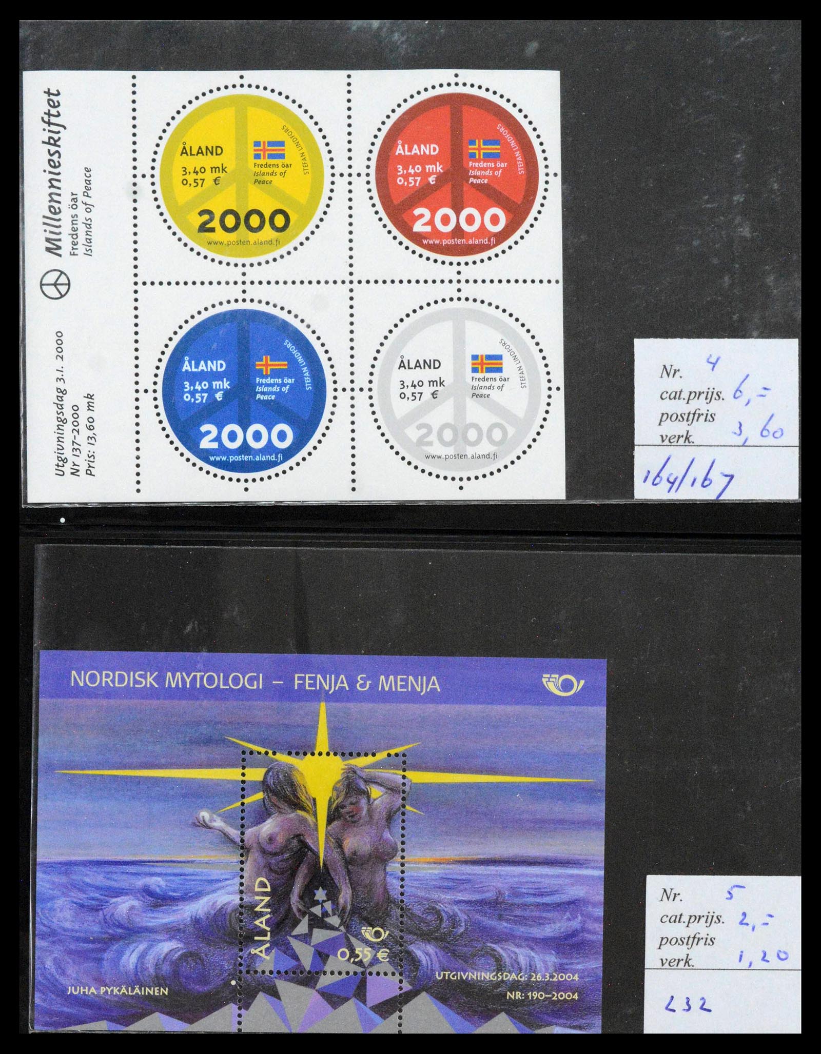 39042 0036 - Postzegelverzameling 39042 Aland 1984-2017.